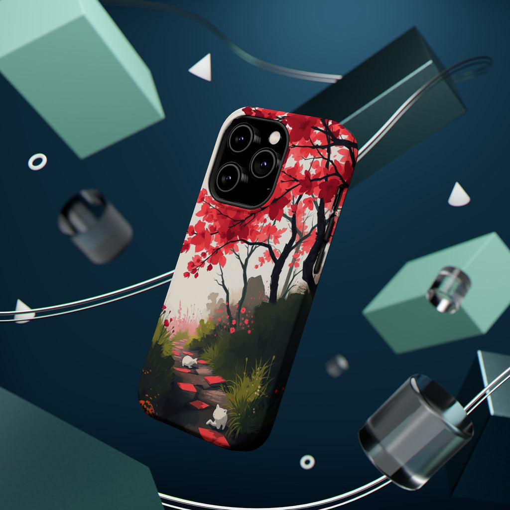 iPhone Blossom Trail Oil Painting Impressionist Soft iPhone Finish · iPhone Case