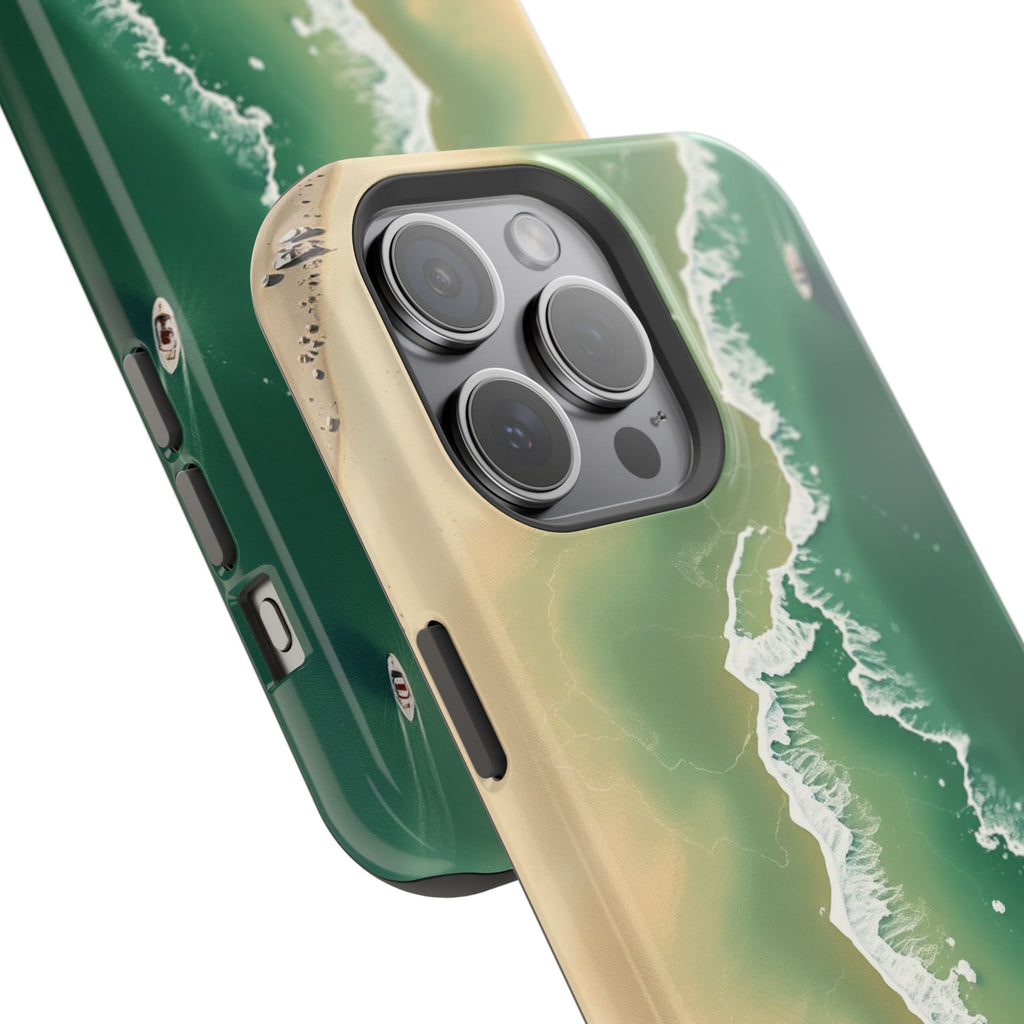 iPhone Shoreline Aerial Bold Art Bold Modern Everyday Snap Case · iPhone Case