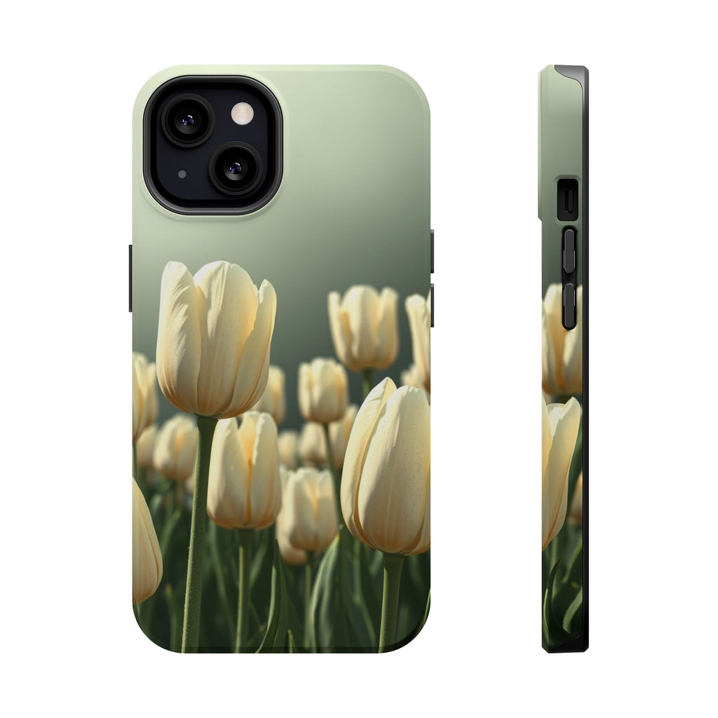 iPhone Tulip Row Serene Design Slim Everyday Designer Case · iPhone Case