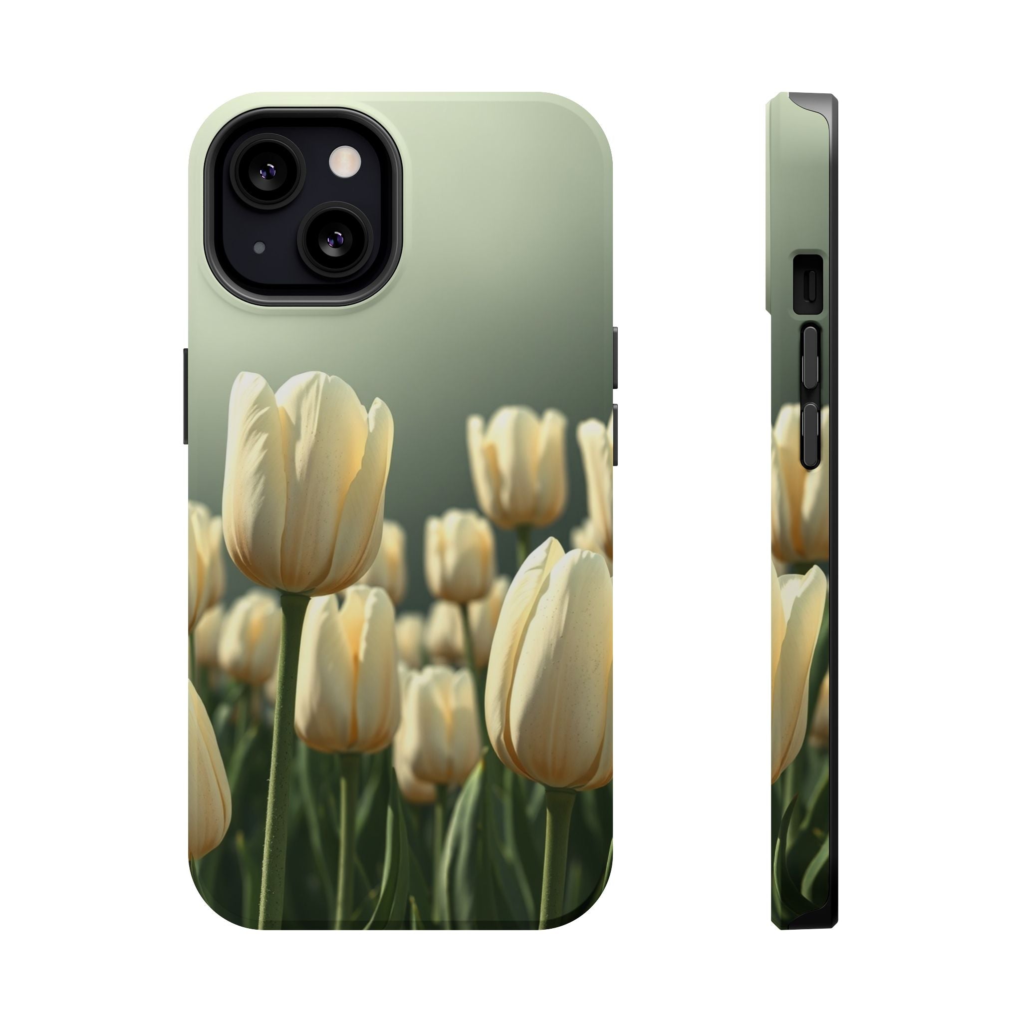 iPhone Tulip Row Serene Design Slim Everyday Designer Case · iPhone Case