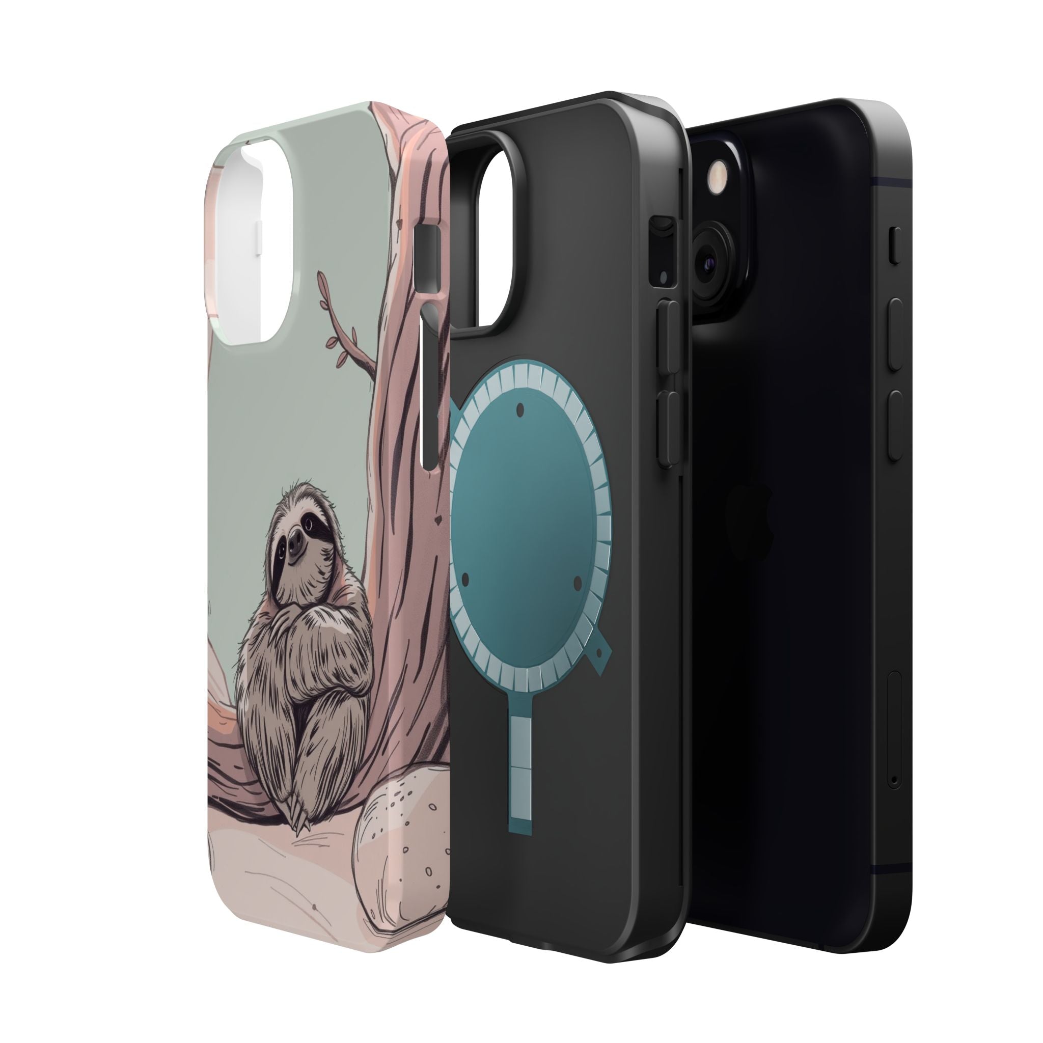 iPhone Cozy Sloth Mode Hand-Drawn Sketch Slim Everyday Designer Case · iPhone Ca