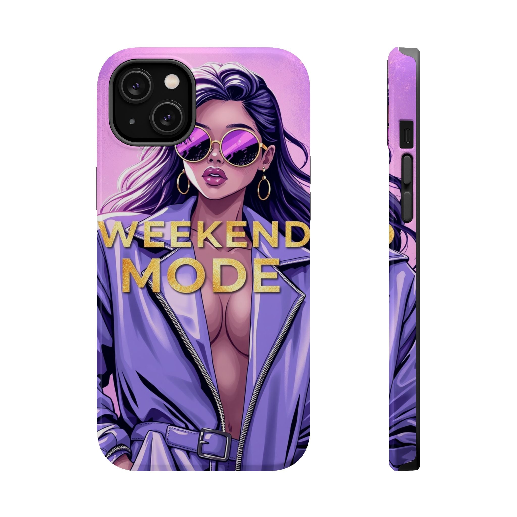 iPhone Lavender And Pearl Weekend Mode On Slim Everyday Designer Case · iPhone C