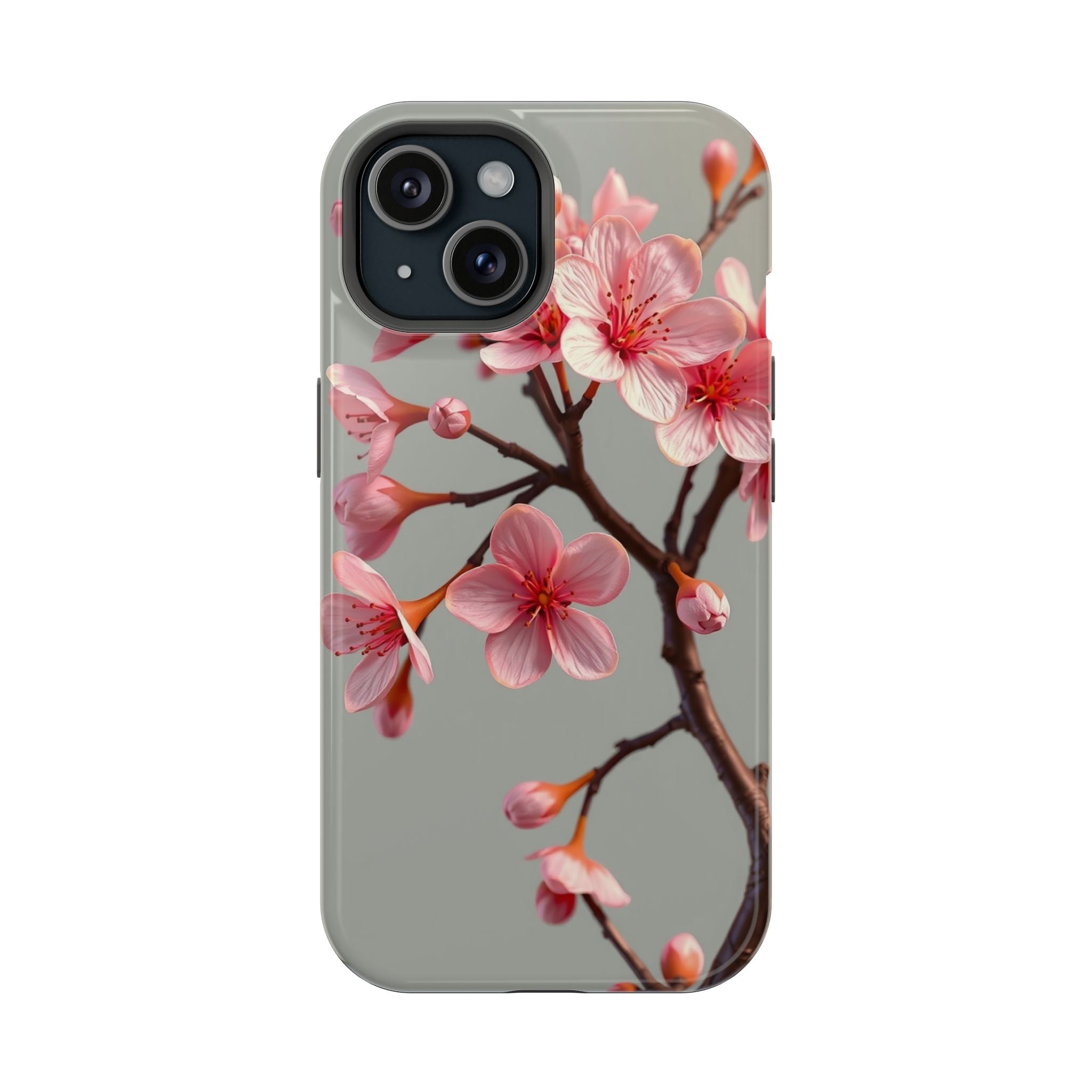 iPhone Mustard And Rust Cherry Blossom Slim Everyday Designer Case · iPhone Case