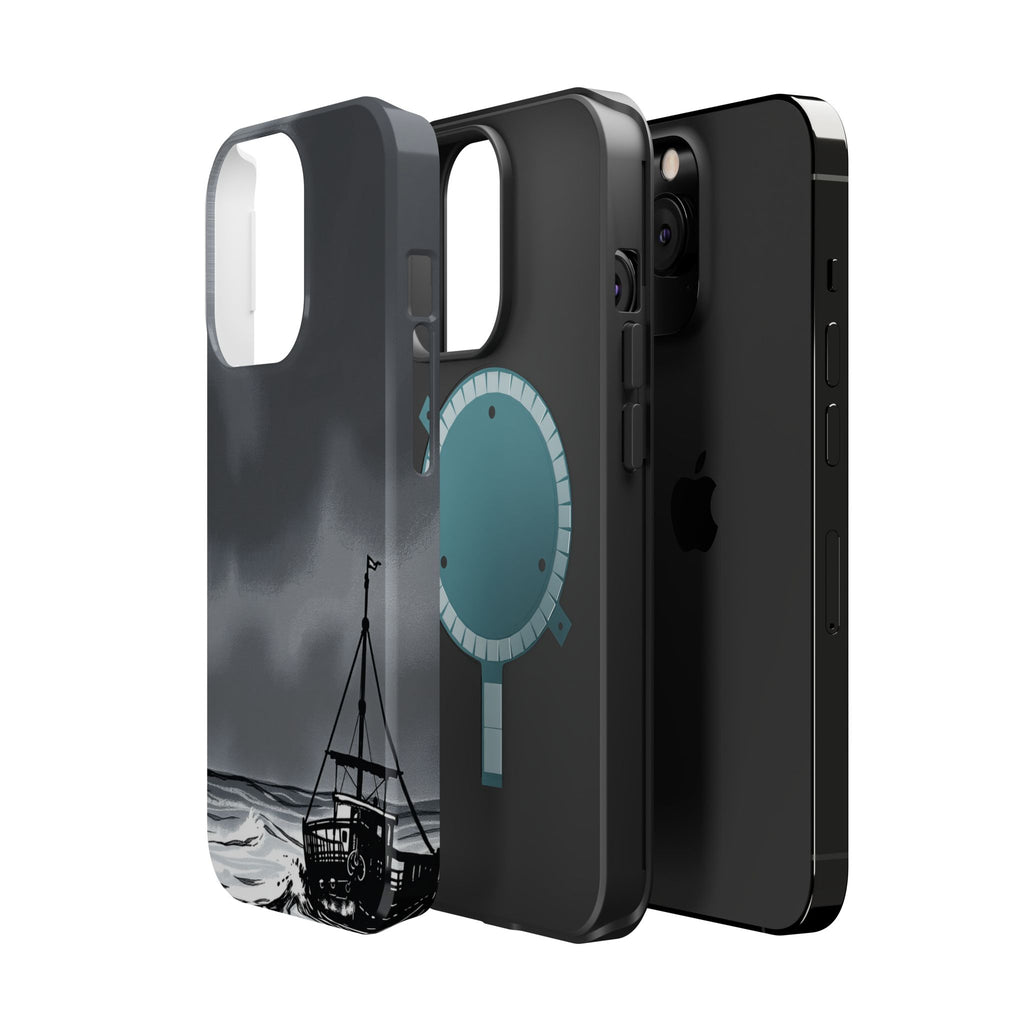 iPhone Storm at Sea Electric Art Bold Modern Everyday Snap Case · iPhone Case