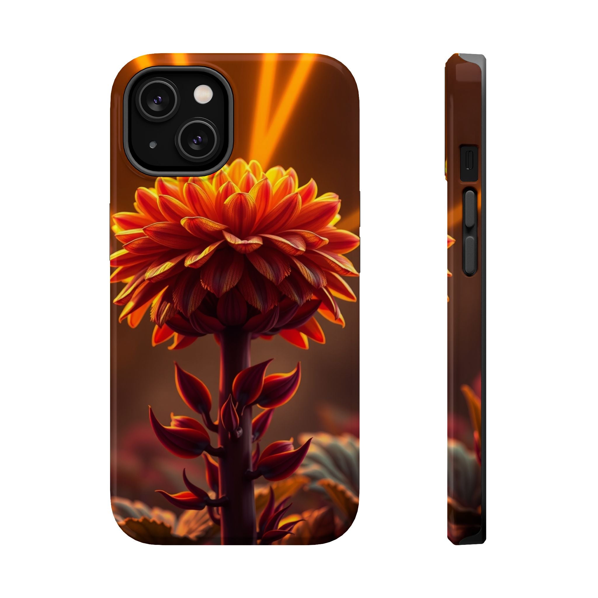 iPhone Mustard And Rust Ranunculus Stack Slim Everyday iPhone Designer · iPhone