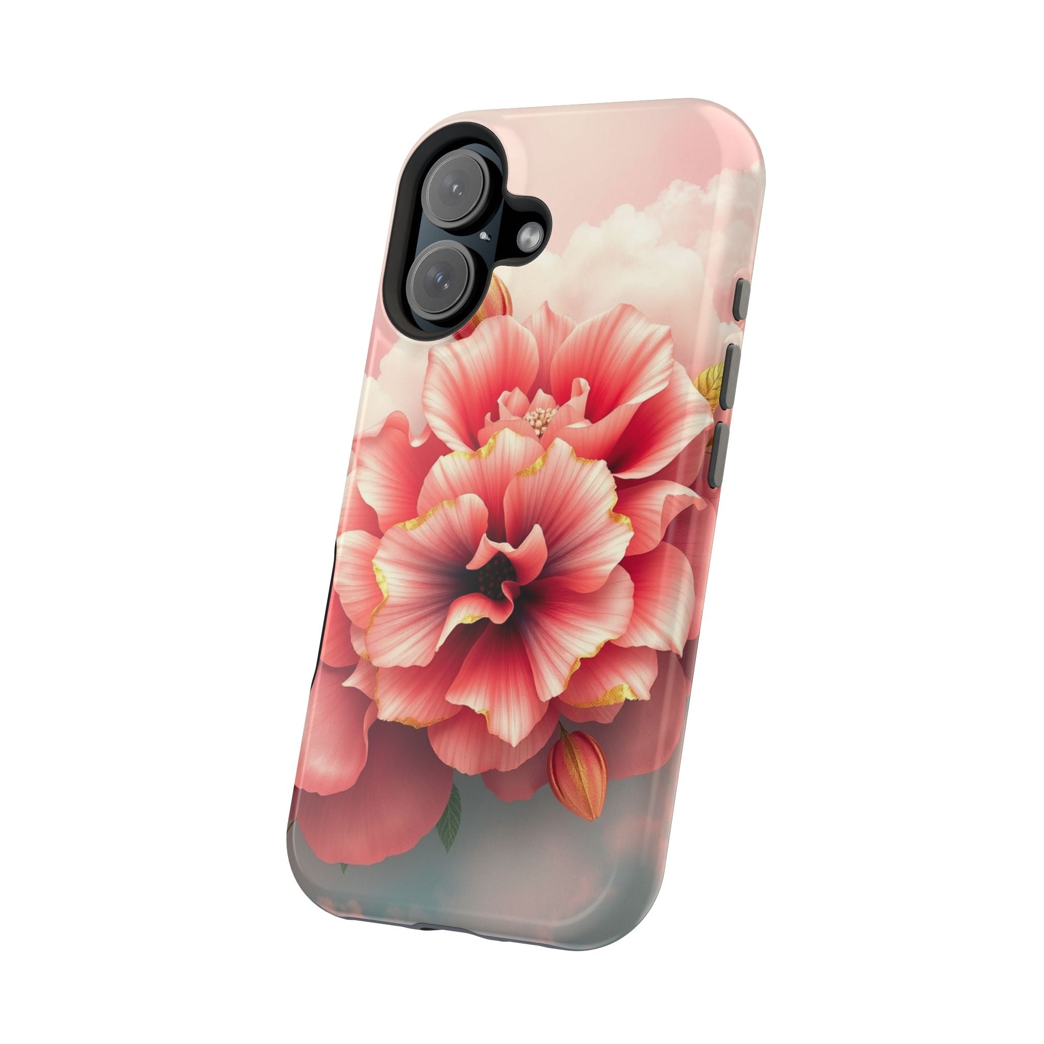 iPhone Pastel Floral Cloud Gold Foil Luxury Slim iPhone Everyday · iPhone Case