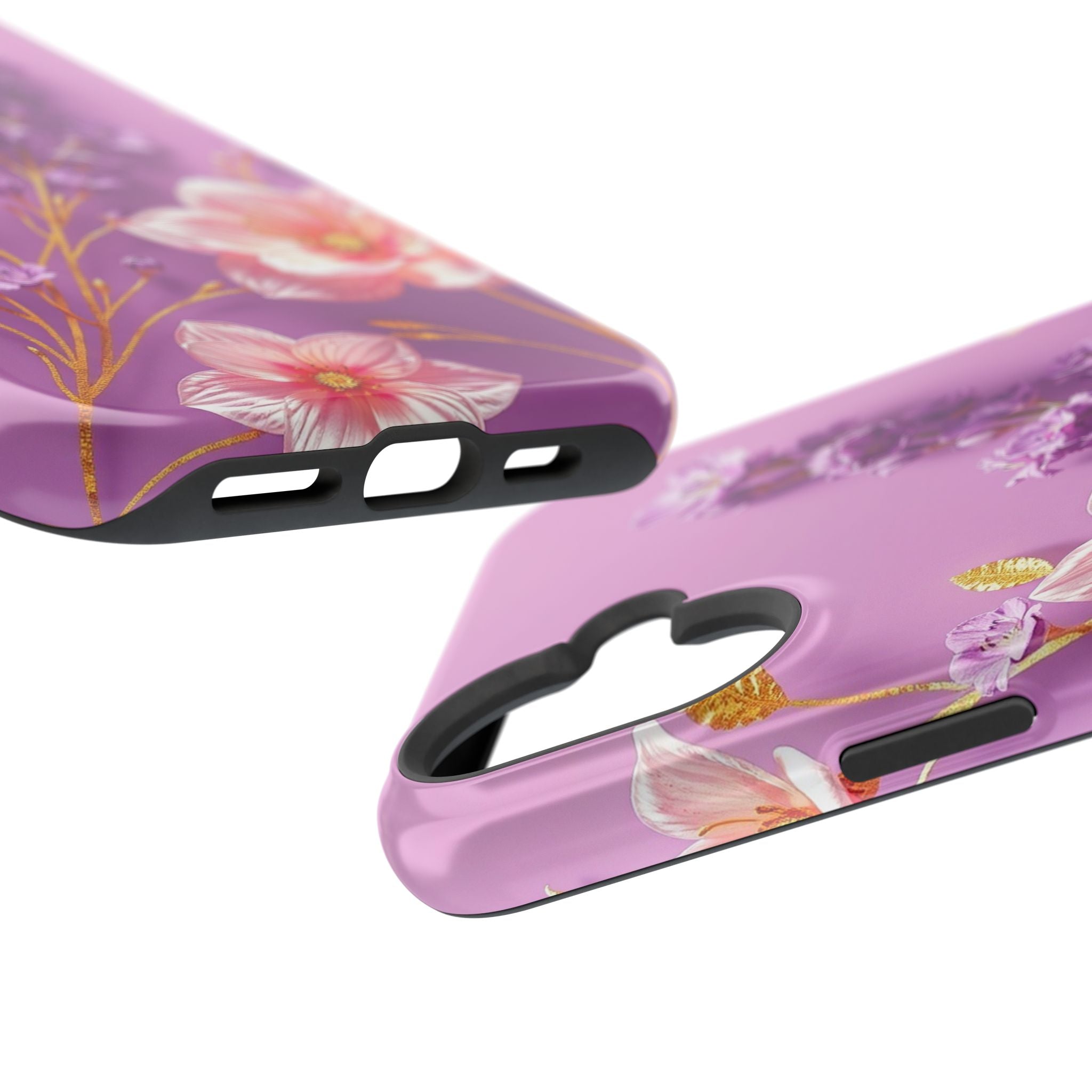 iPhone Radiant Floral Gold Foil Design Slim Everyday Designer Case · iPhone Case