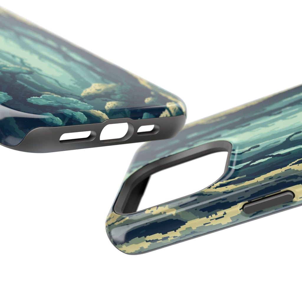 iPhone Kelp Forest Pixel Art -Bit Bold Modern Everyday Snap Case · iPhone Case