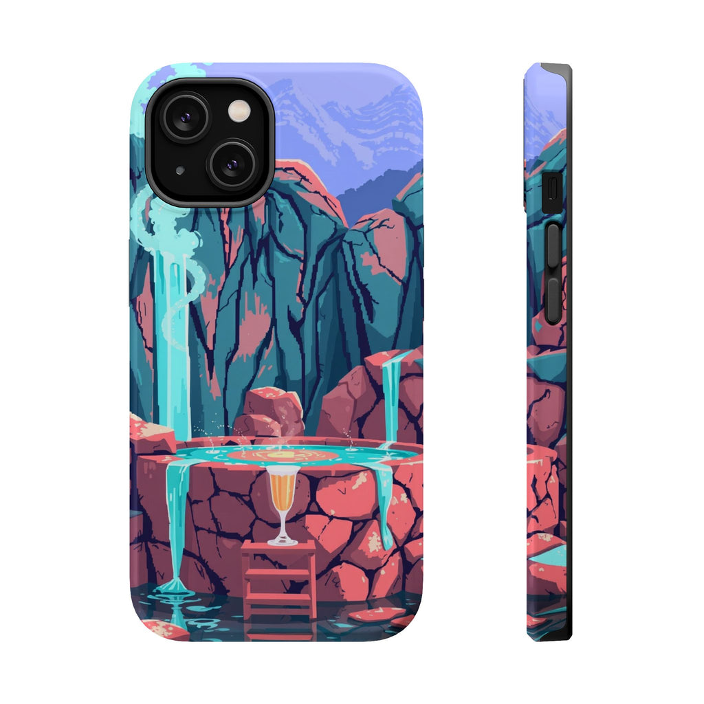 iPhone Hot Spring Steam Electric Art Slim Everyday Designer Case · iPhone Case