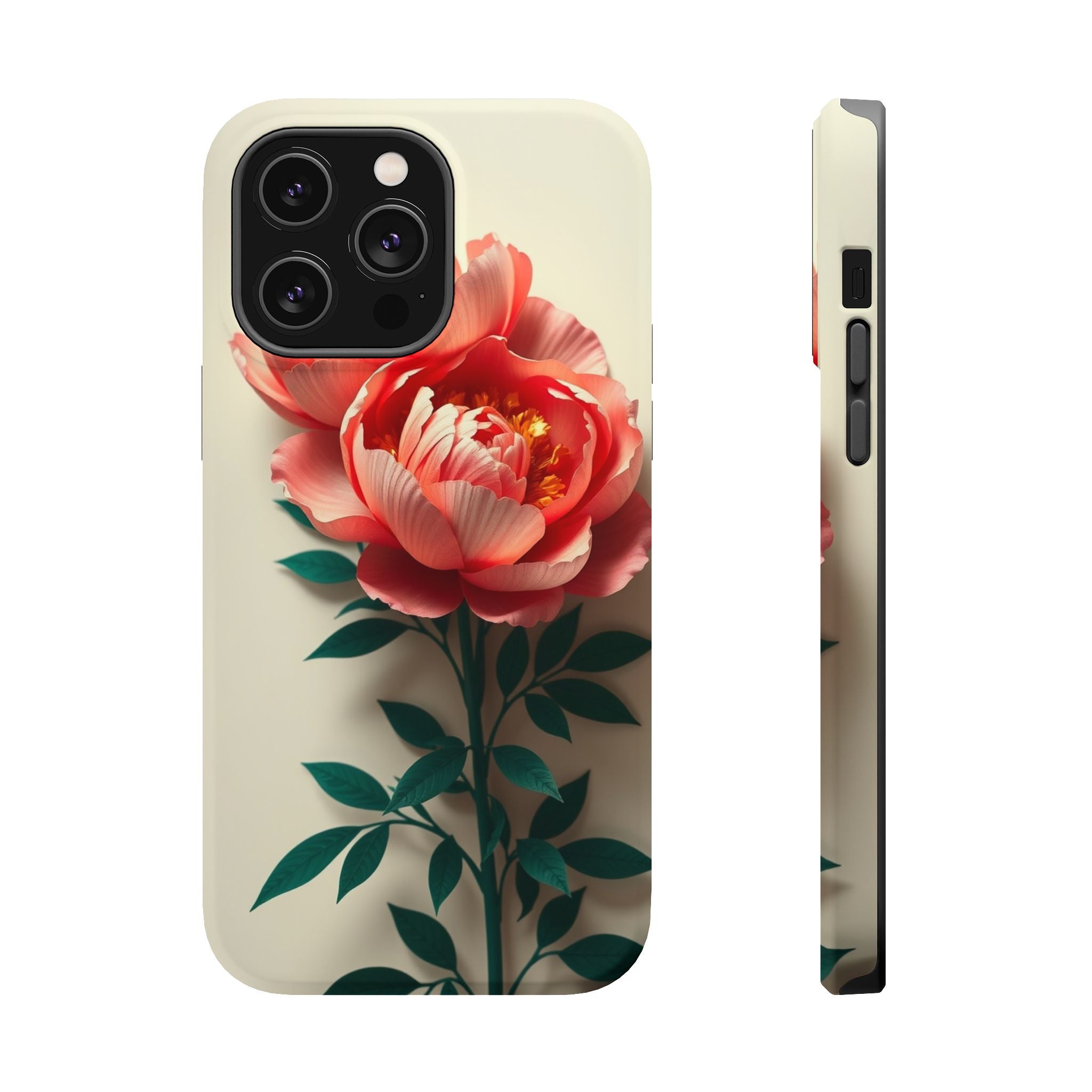 iPhone Emerald Green And Gold Peony Bouquet Slim iPhone Everyday · iPhone Case