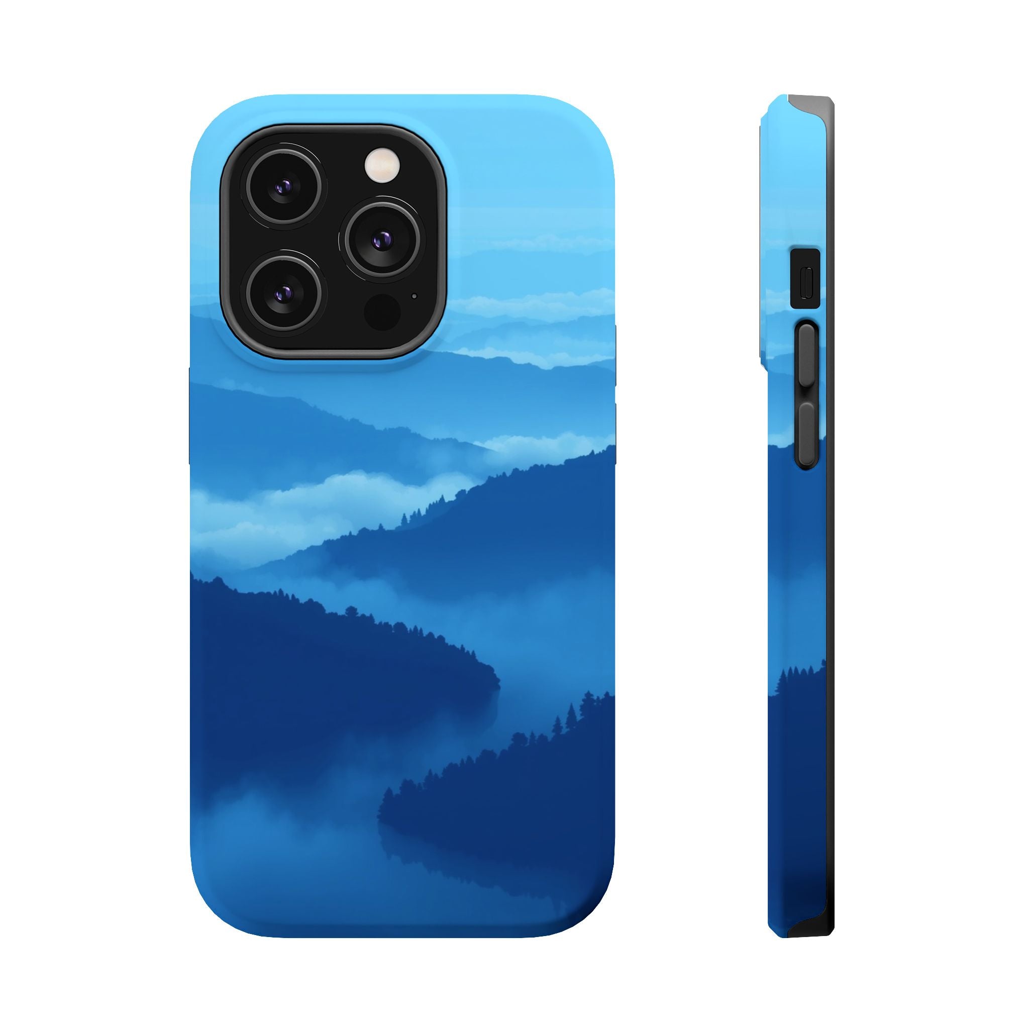 iPhone Fog Rolling Over Hills Pixel Art -Bit Slim iPhone Everyday · iPhone Case