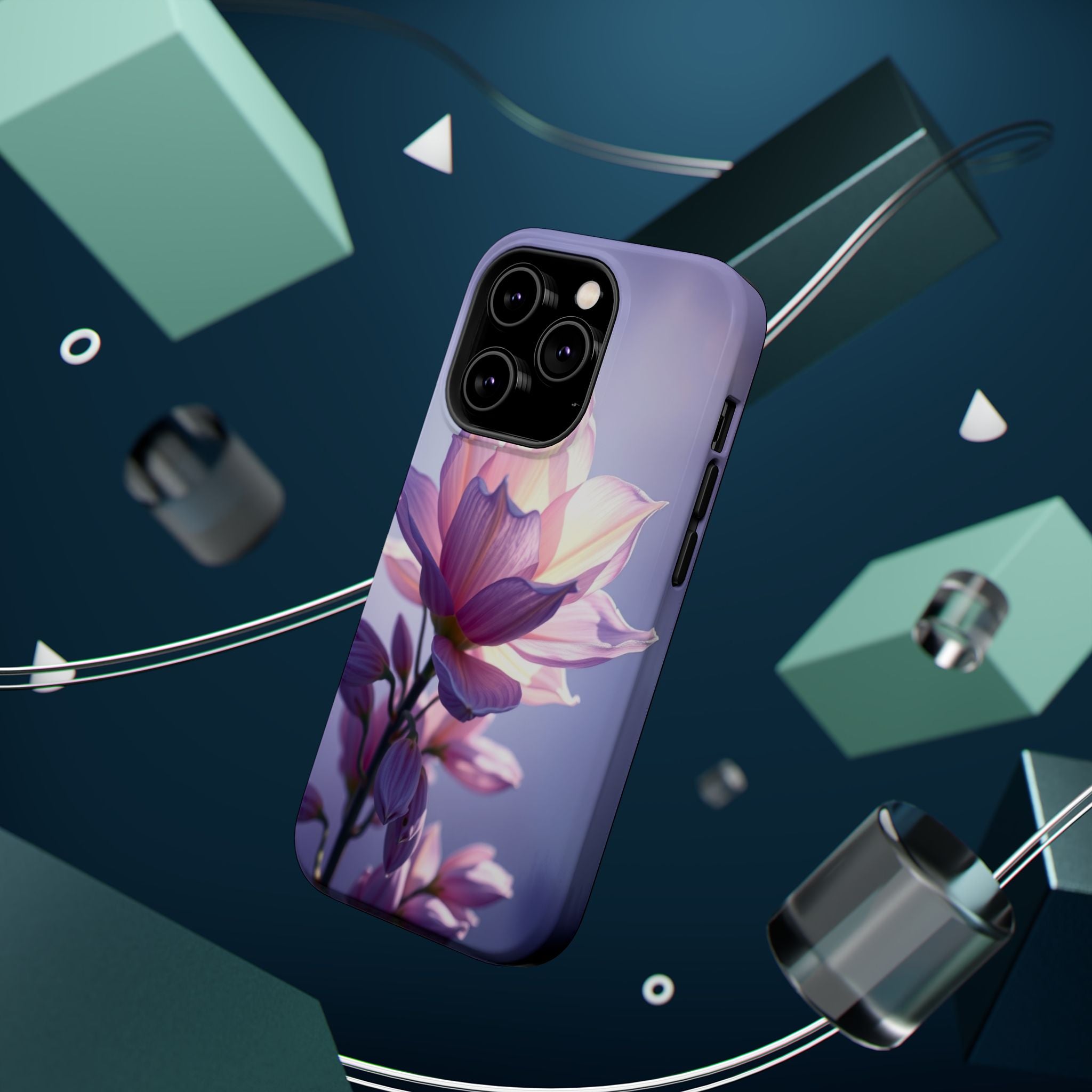 iPhone Floral Ombre Electric Art Bold Modern Everyday Snap Case · iPhone Case