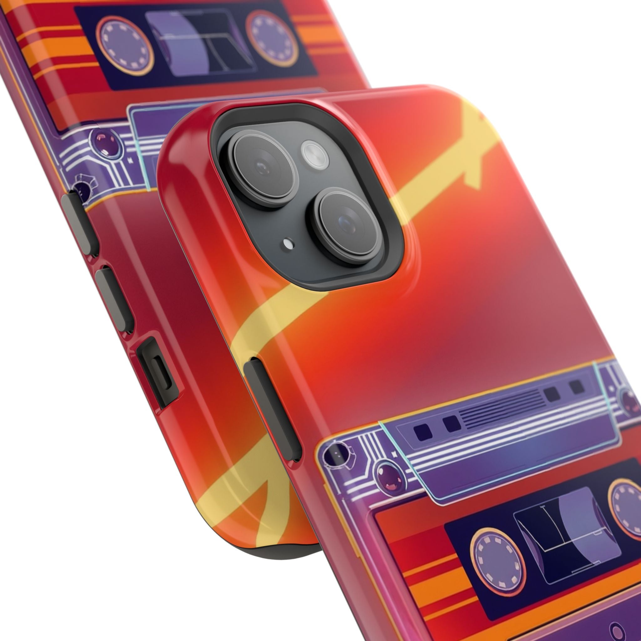 iPhone Cassette Tape Rewind Bold Art Slim Everyday Designer Case · iPhone Case
