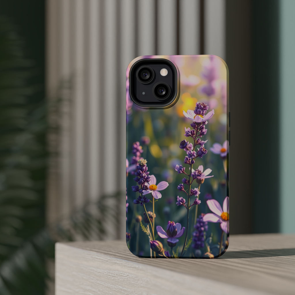iPhone Lavender And Pearl Wildflower Field Slim iPhone Everyday · iPhone Case