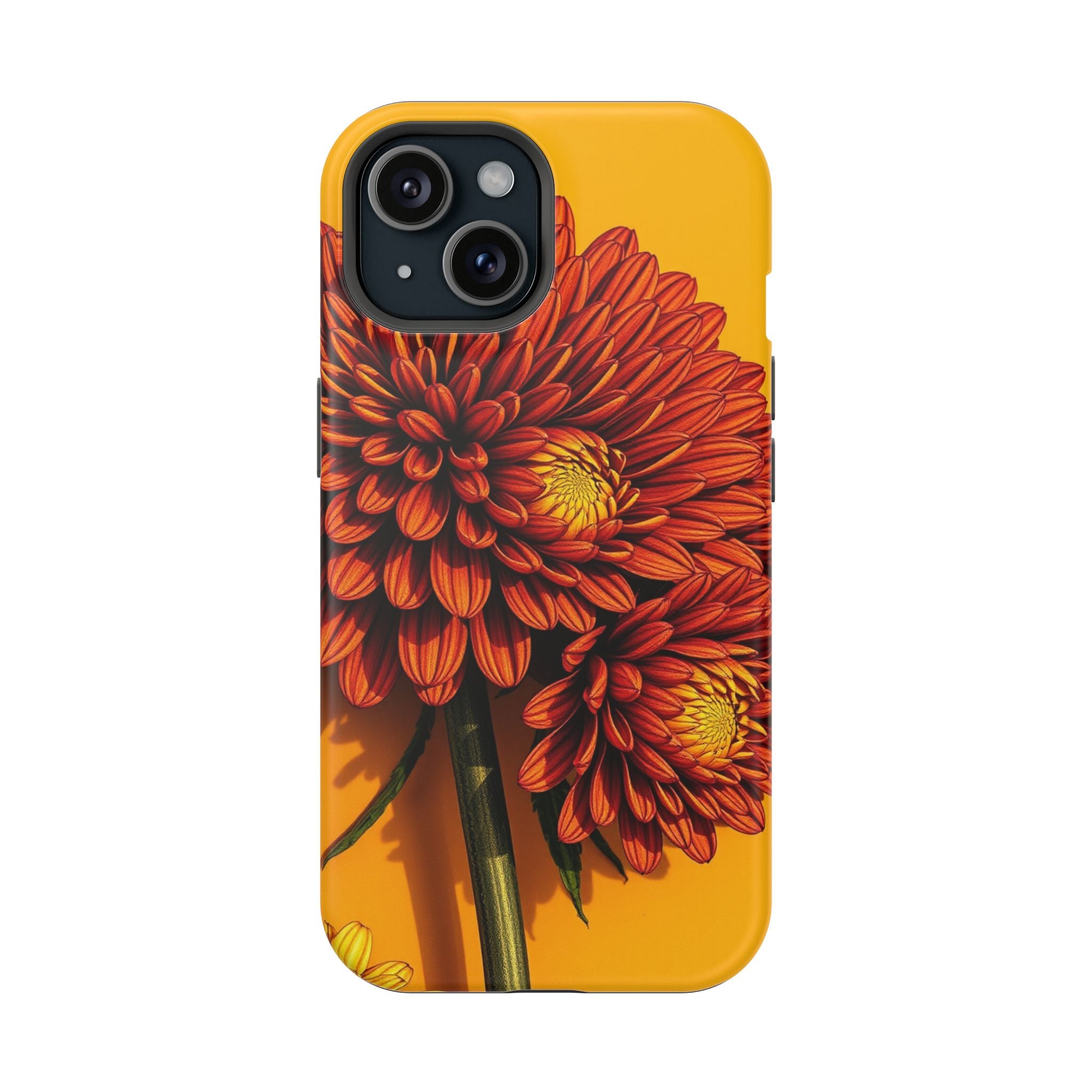 iPhone Mustard And Rust Ranunculus Stack Slim Everyday iPhone 14 · iPhone Case