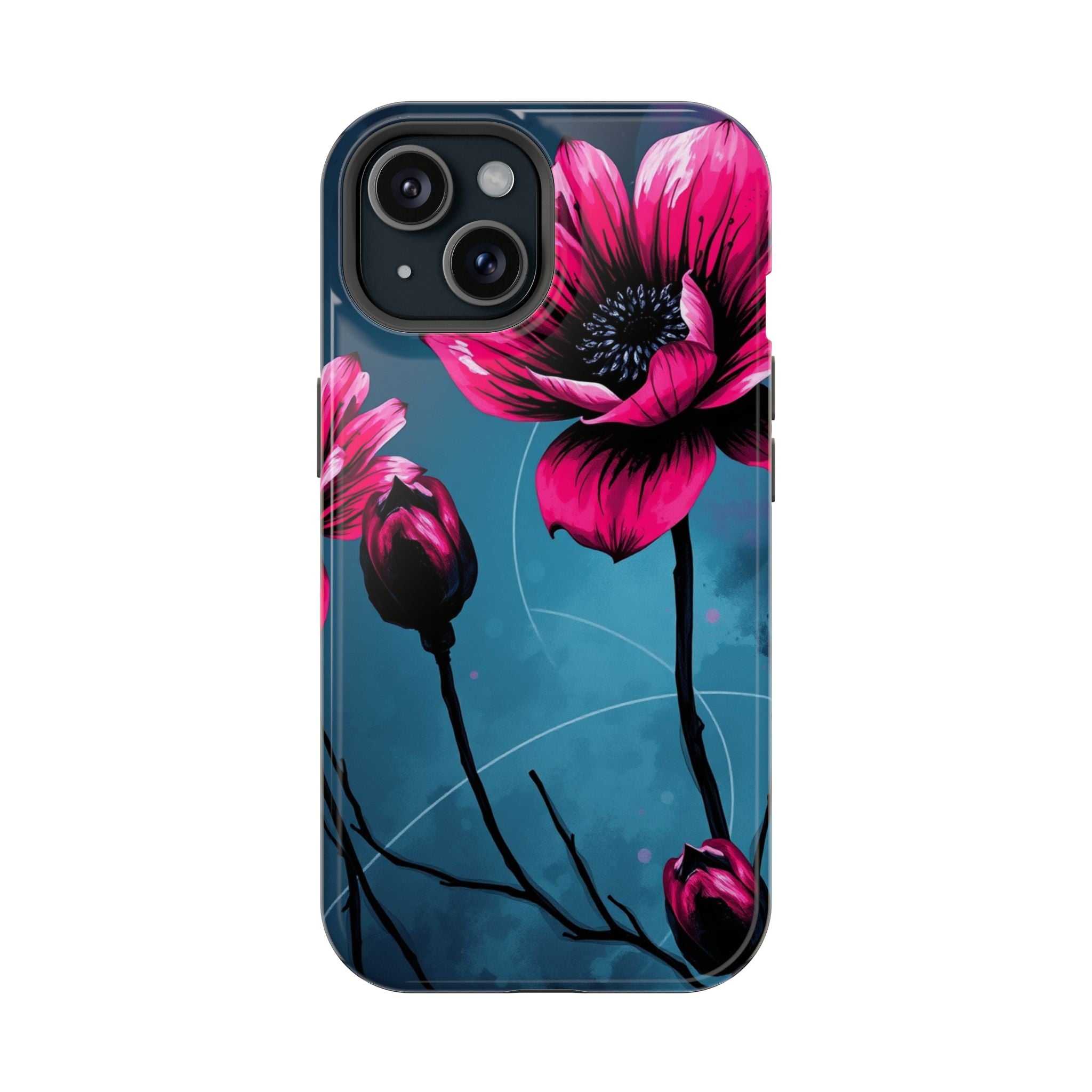 iPhone Floral Ink Wash Bold Art Slim Everyday Designer Case · iPhone Case