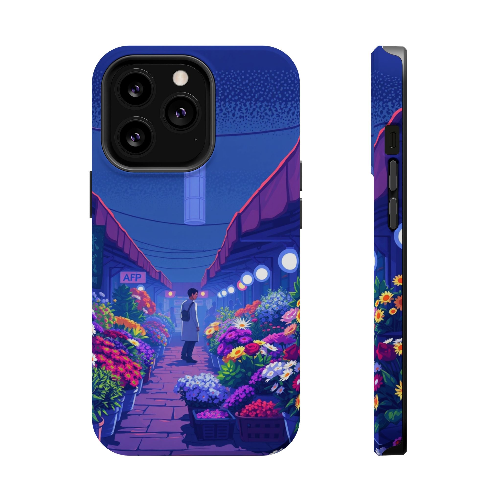 iPhone Flower Market Electric Art Bold Modern Everyday Snap Case · iPhone Case