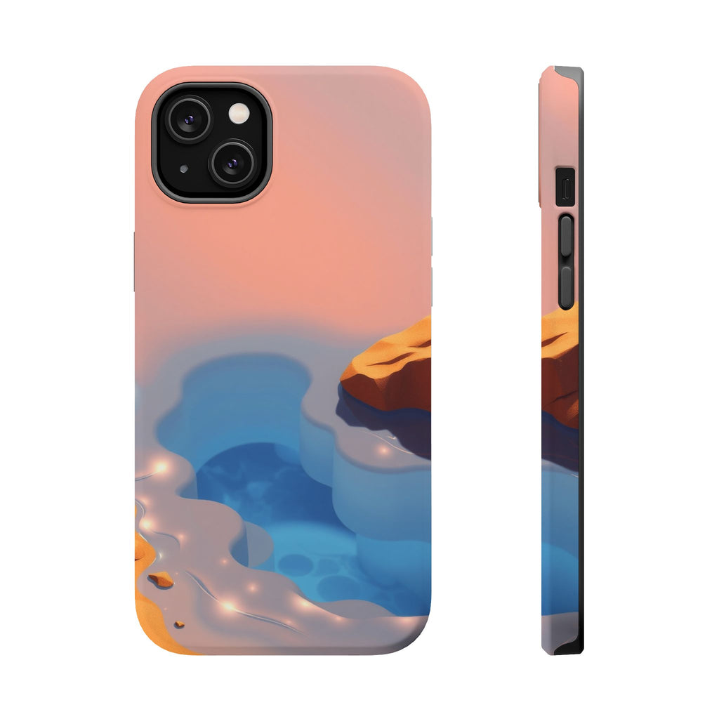 iPhone Burnt Orange And Sand Tidal Pool Slim Everyday iPhone Designer · iPhone C