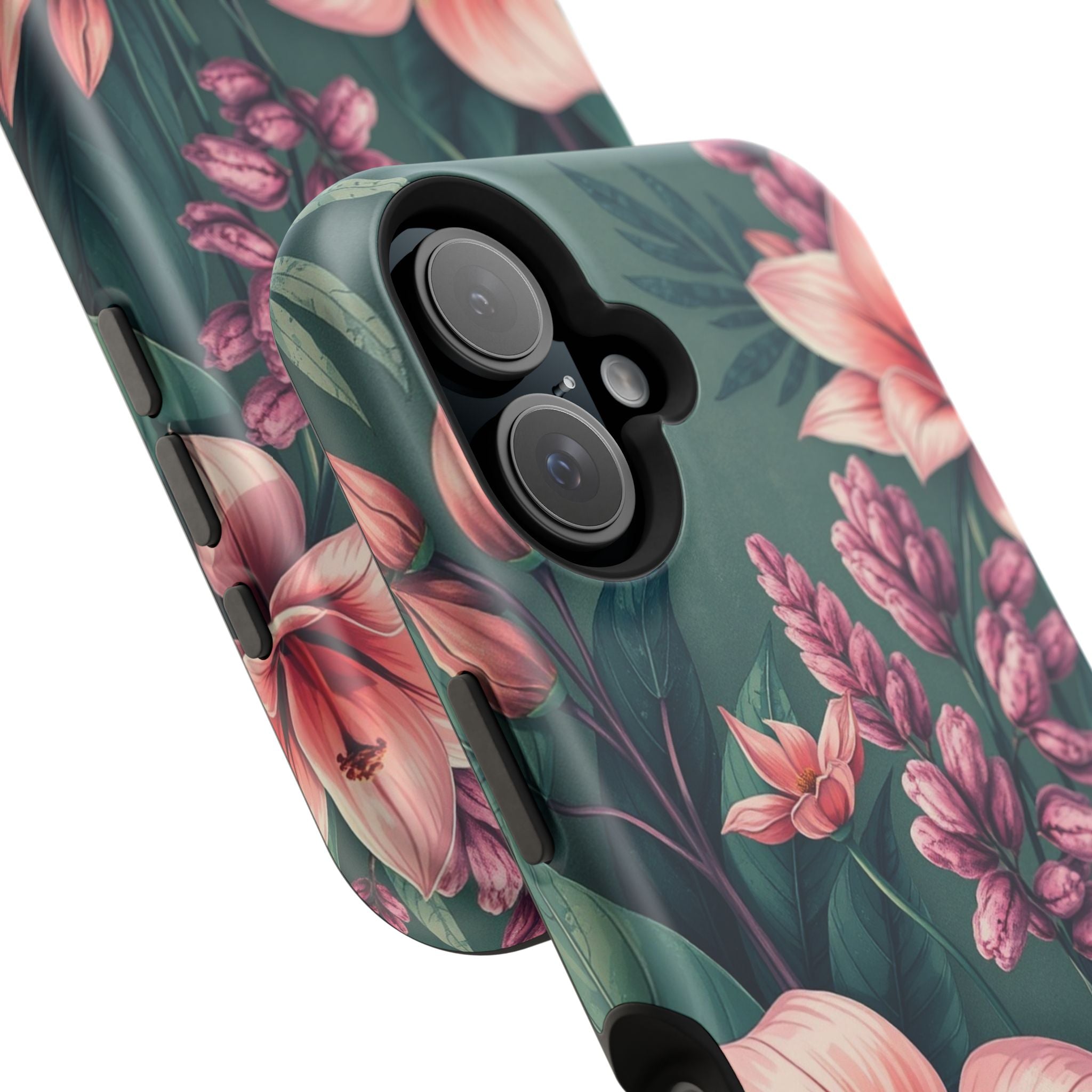 iPhone Mint And Blush Jungle Floral Slim Everyday Designer Case · iPhone Case