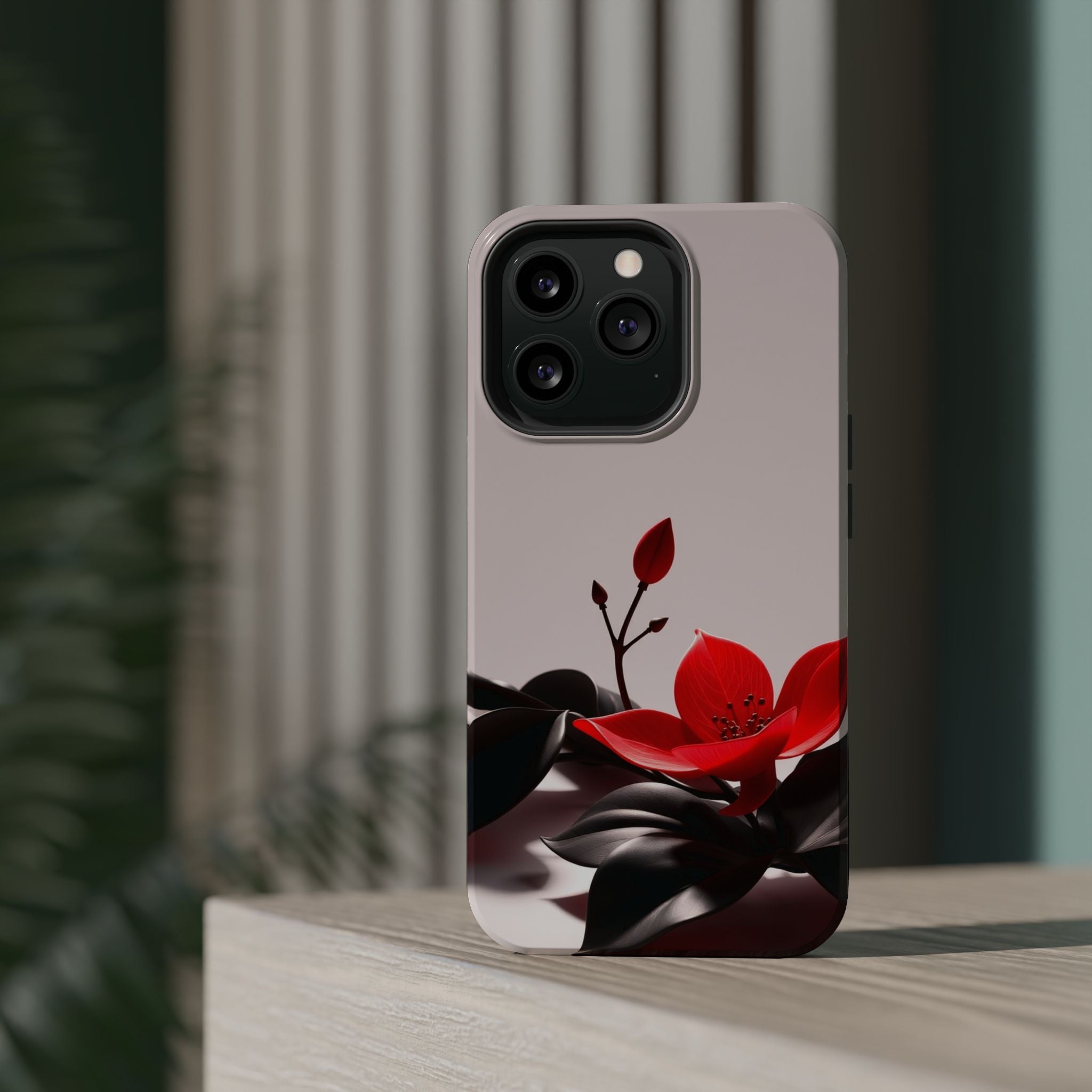 iPhone Radiant Bloom and Leaf Design Slim Everyday Designer Case · iPhone Case