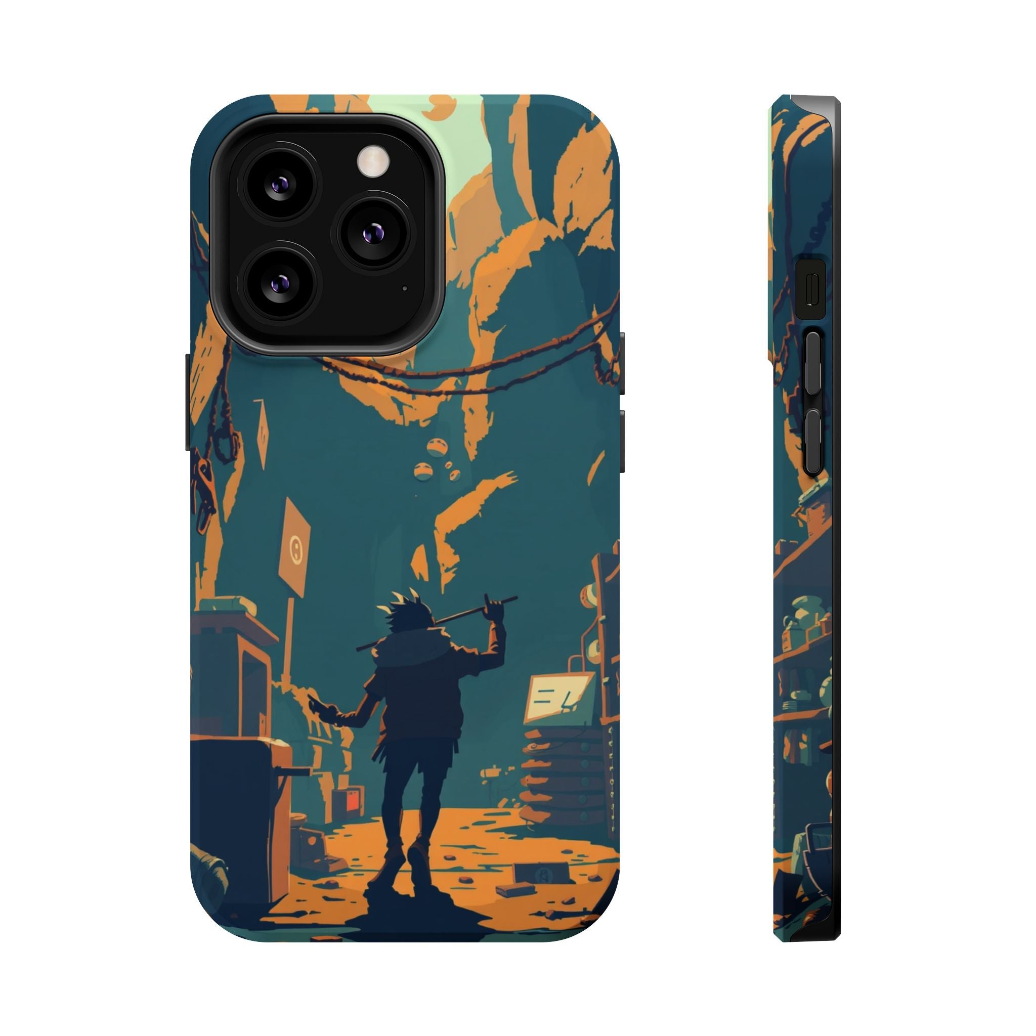 iPhone Mustard And Rust Unhinged in a Cute Way Soft Finish Everyday Case · iPhon