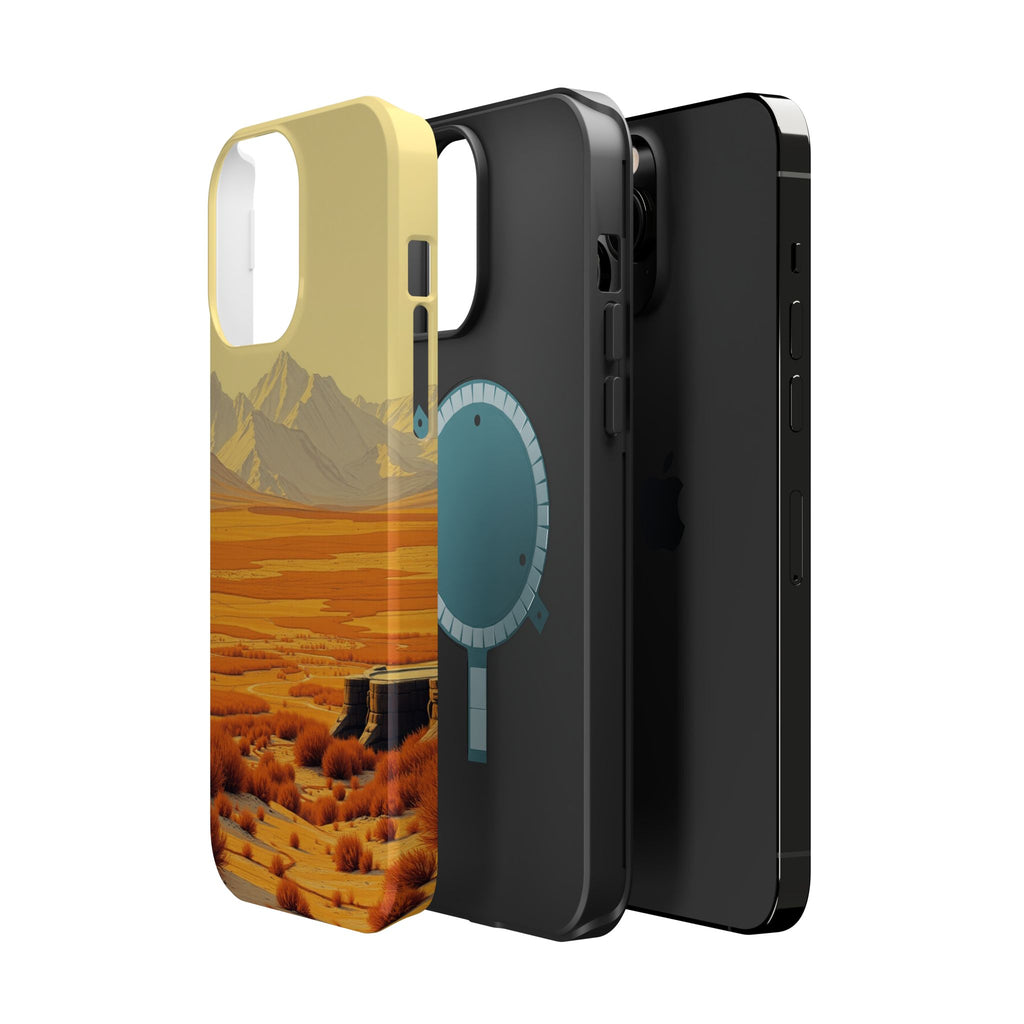 iPhone Mustard And Rust Tundra Expanse Slim Everyday Designer Case · iPhone Case