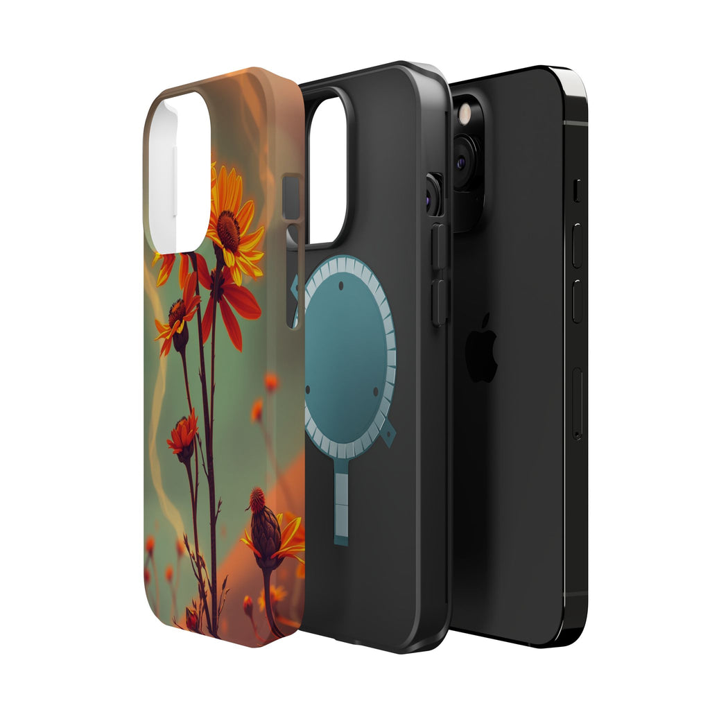 iPhone Burnt Orange And Sand Wildflower Bunch Slim iPhone Everyday · iPhone Case