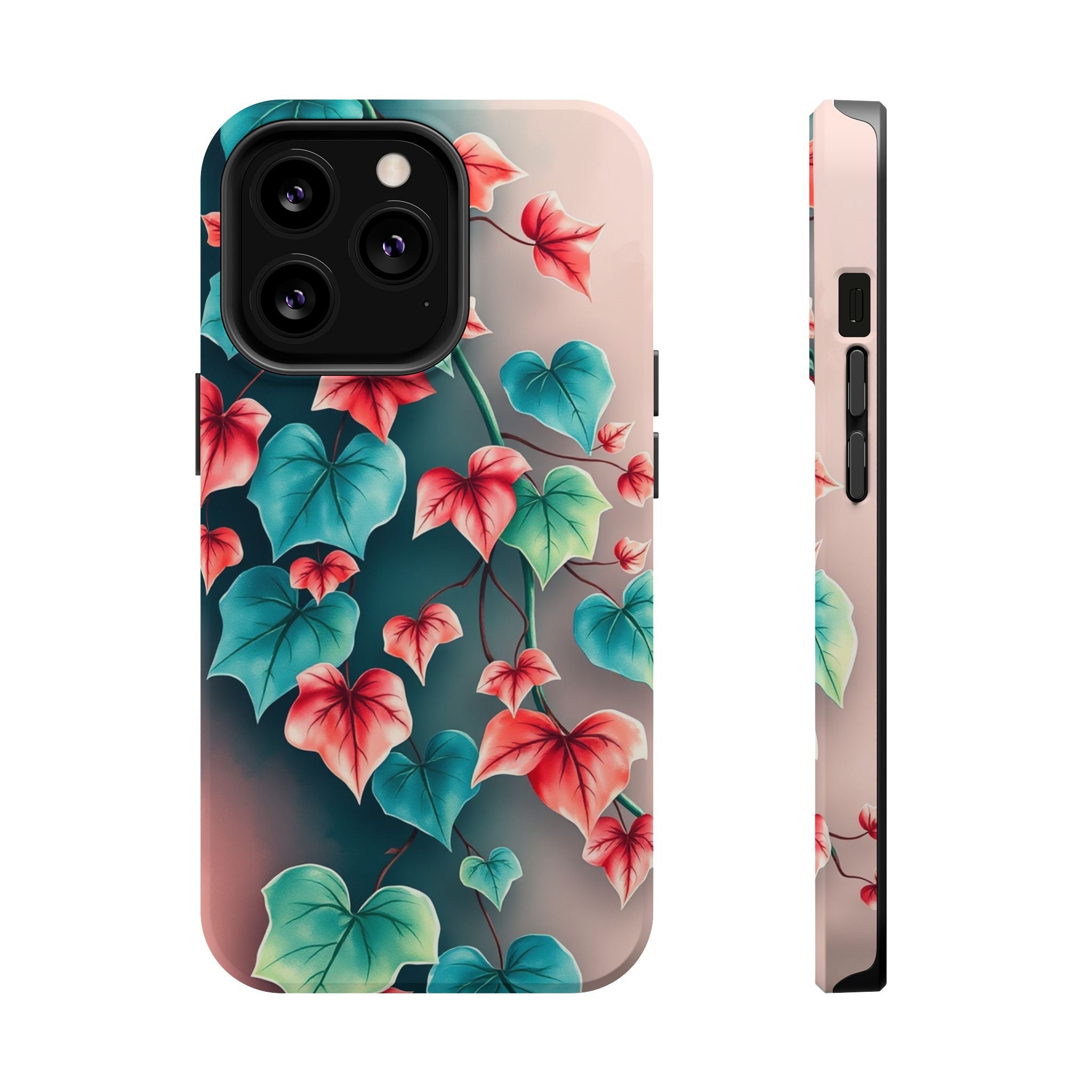 iPhone Art Nouveau Vine Teal And Coral Slim Snap Case · iPhone Case