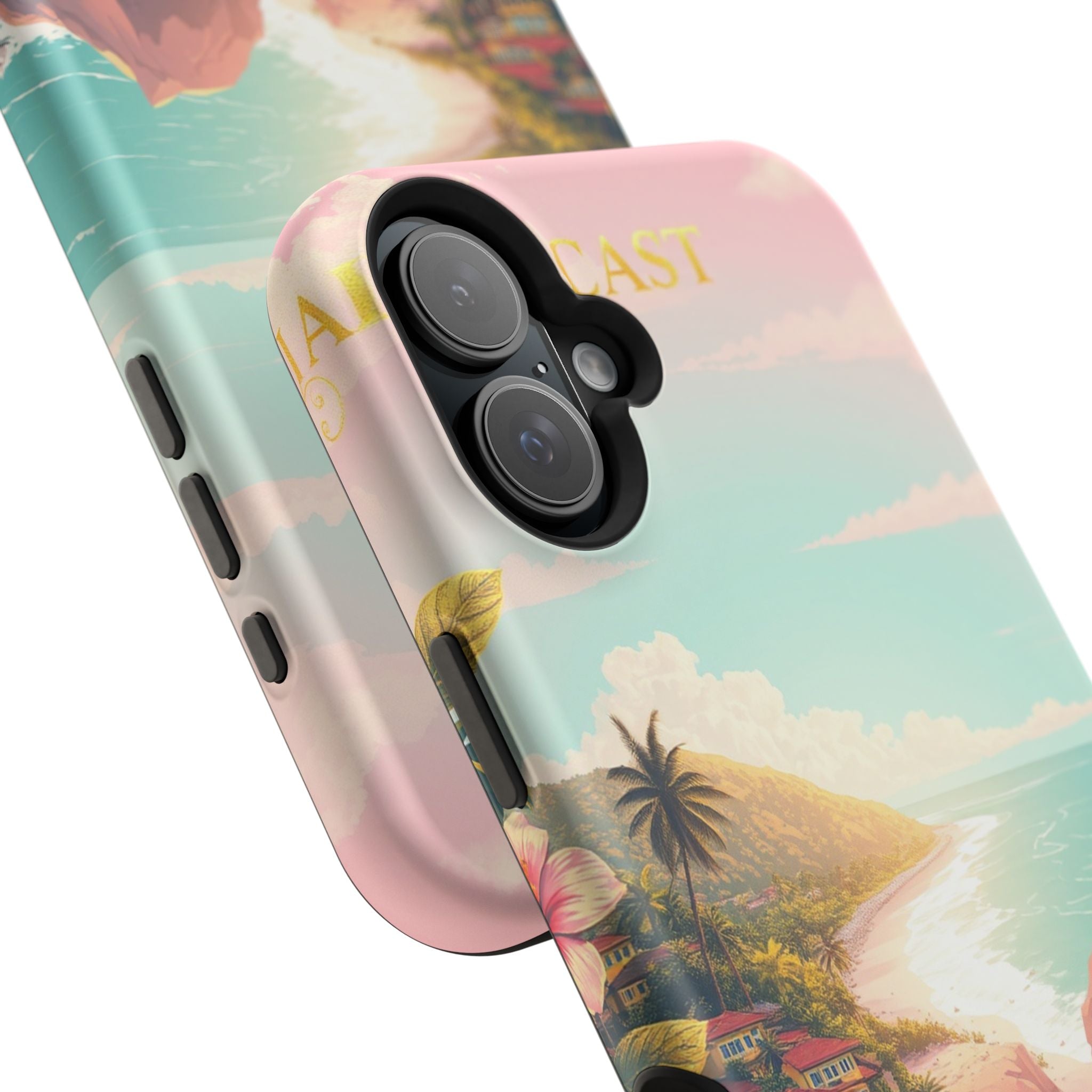 iPhone Mint And Blush Hibiscus Coast Slim Everyday iPhone 14 Designer · iPhone C