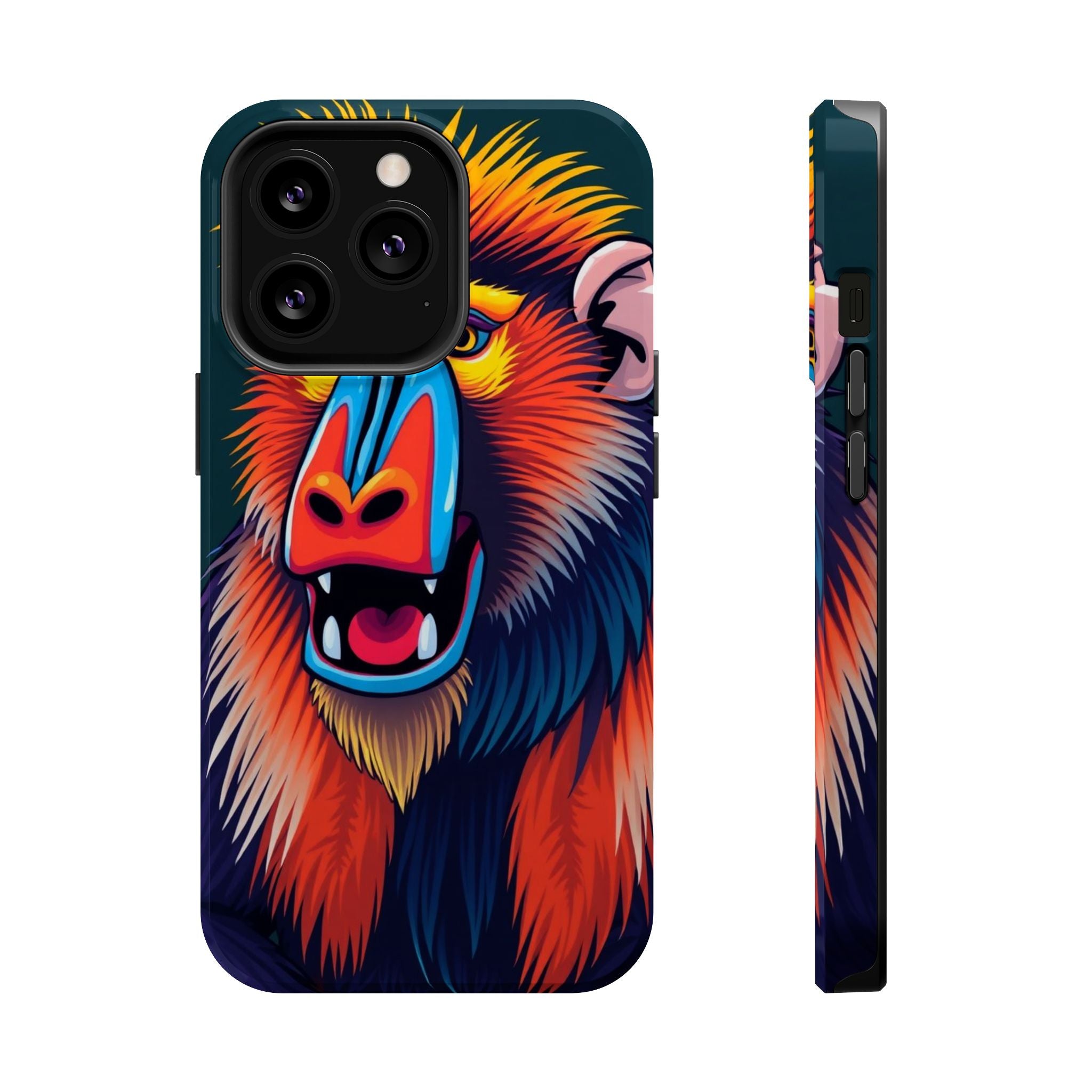 iPhone Mandrill Colorful Face Kids Fun iPhone Phone Case Gift Slim · iPhone Case