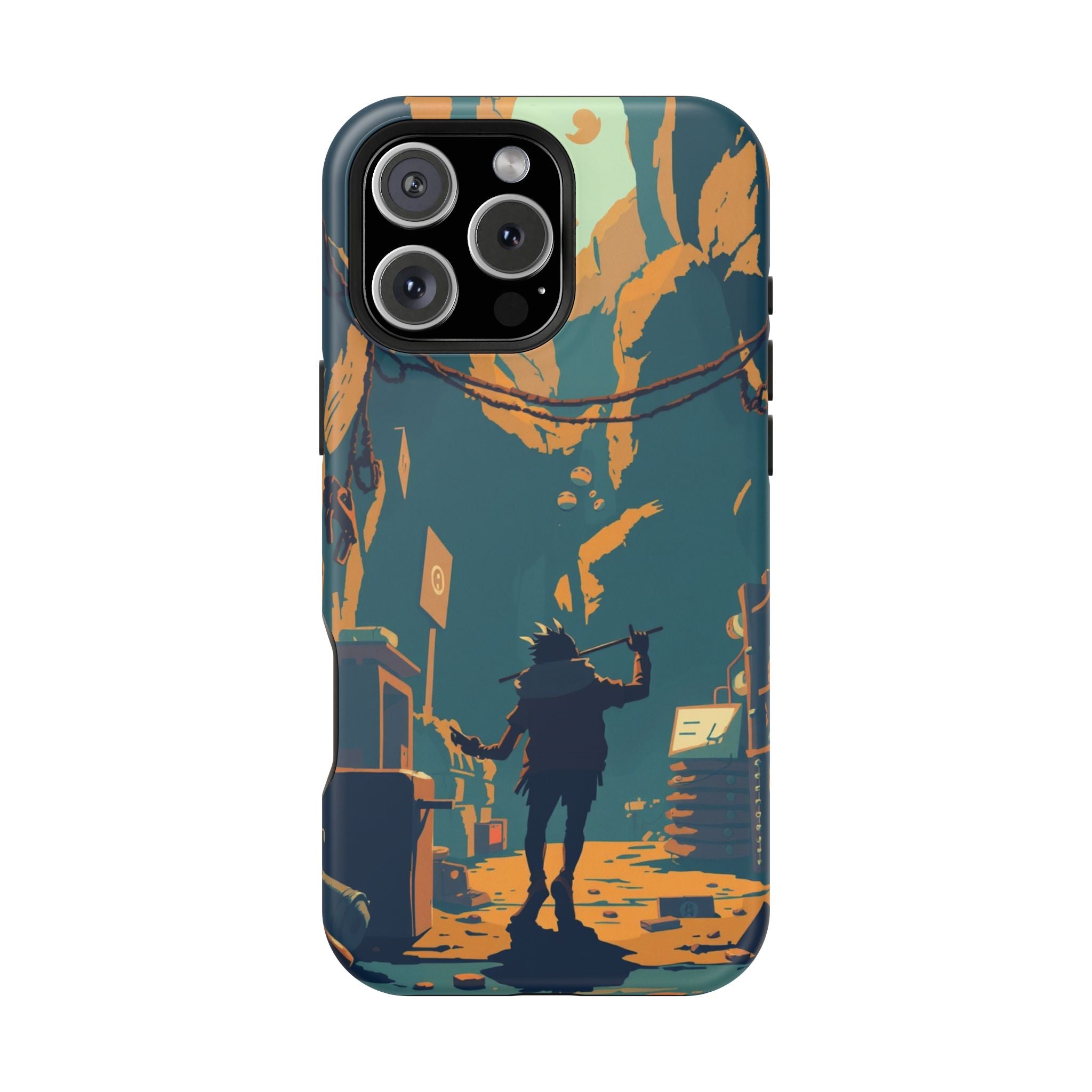 iPhone Mustard And Rust Unhinged in a Cute Way Soft Finish Everyday Case · iPhon