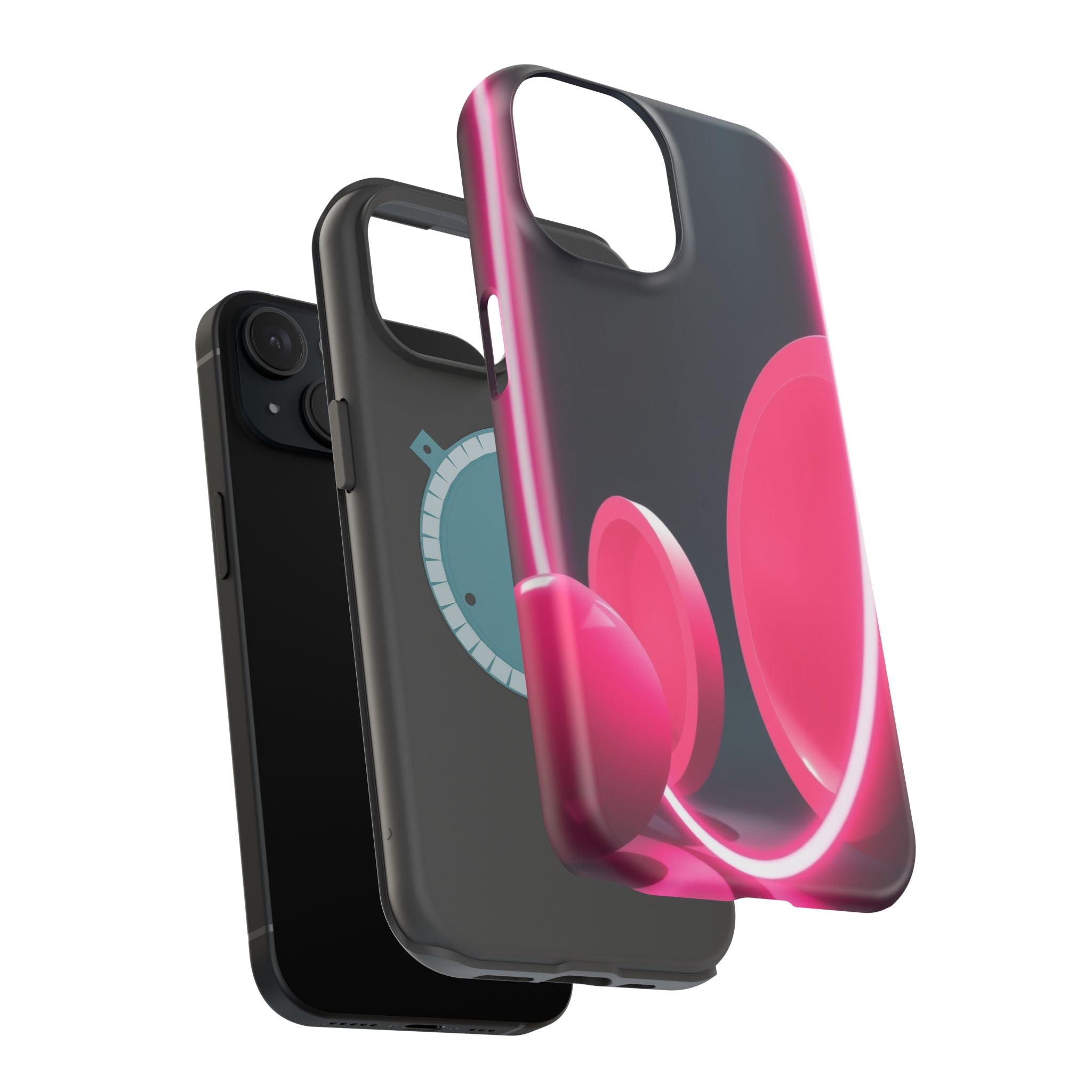 iPhone 1960s Mod Circles Neon Cyberpunk Slim Everyday Designer Case · iPhone Cas