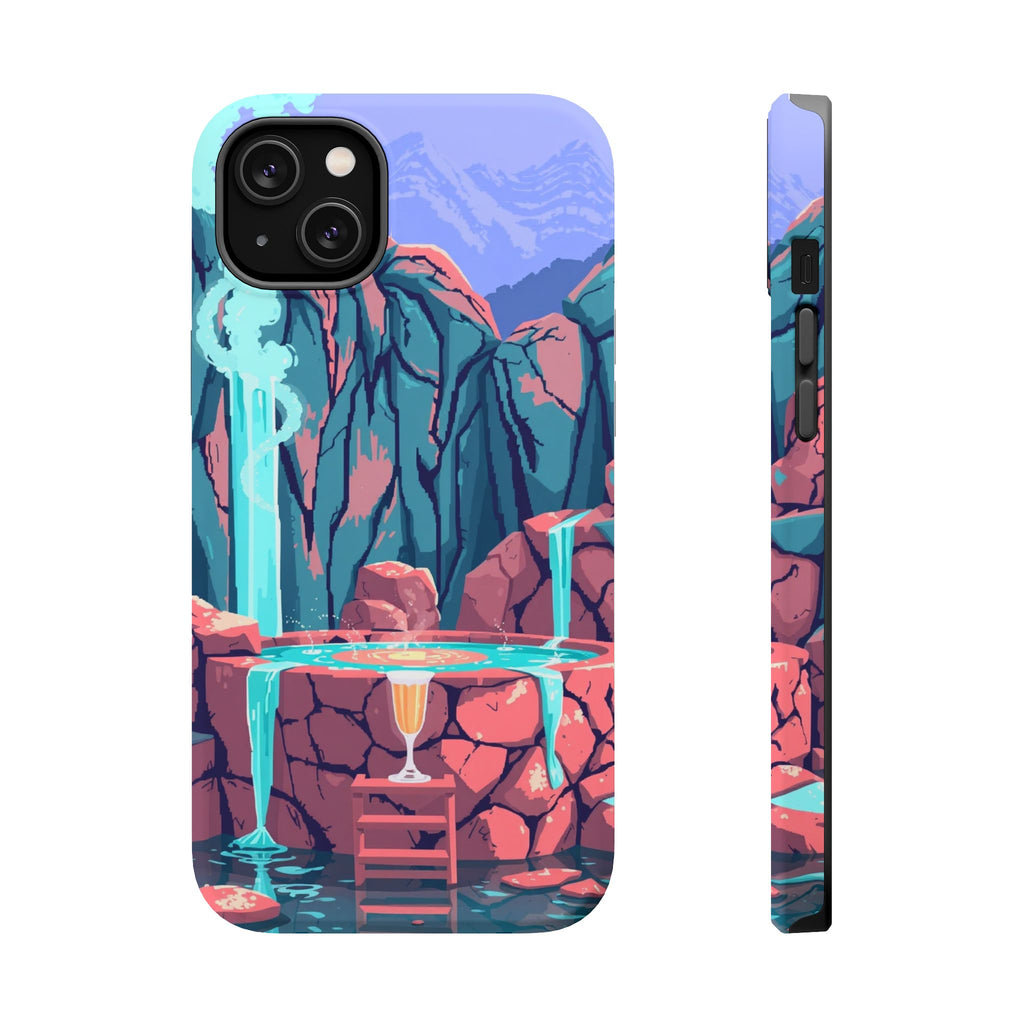 iPhone Hot Spring Steam Electric Art Slim Everyday Designer Case · iPhone Case