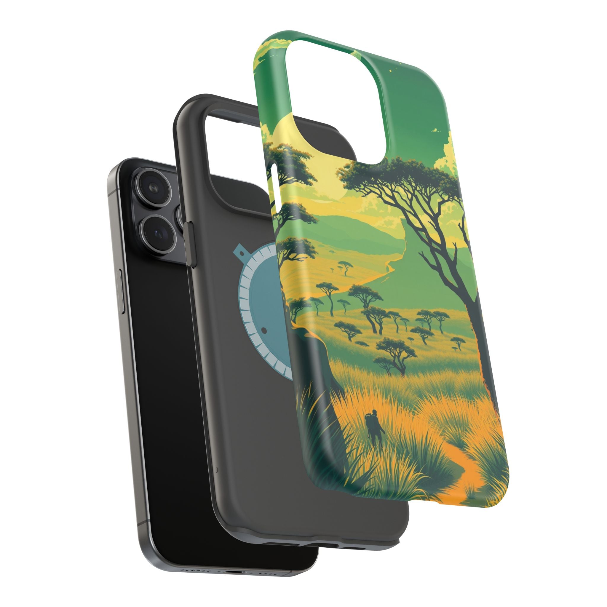 iPhone Savanna Horizon Pixel Art -Bit Slim Everyday Designer Case · iPhone Case