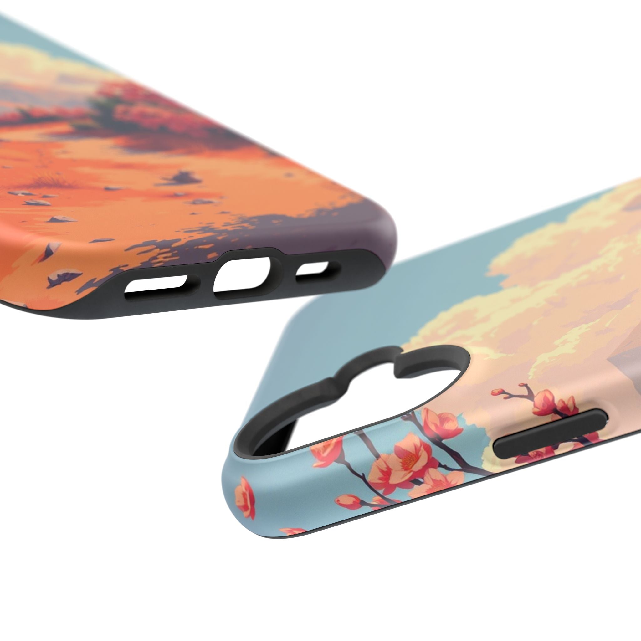 iPhone Burnt Orange And Sand Blossom Trail Slim iPhone Everyday · iPhone Case