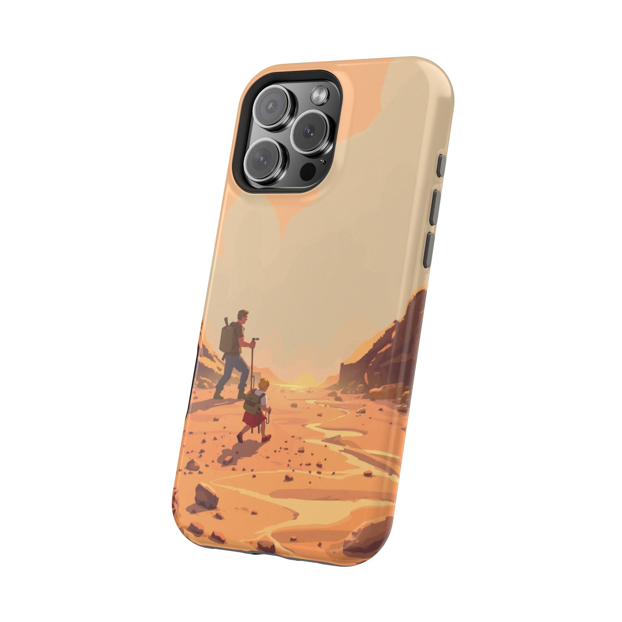 iPhone Burnt Orange And Sand Barely Surviving Slim Everyday Designer Case · iPho