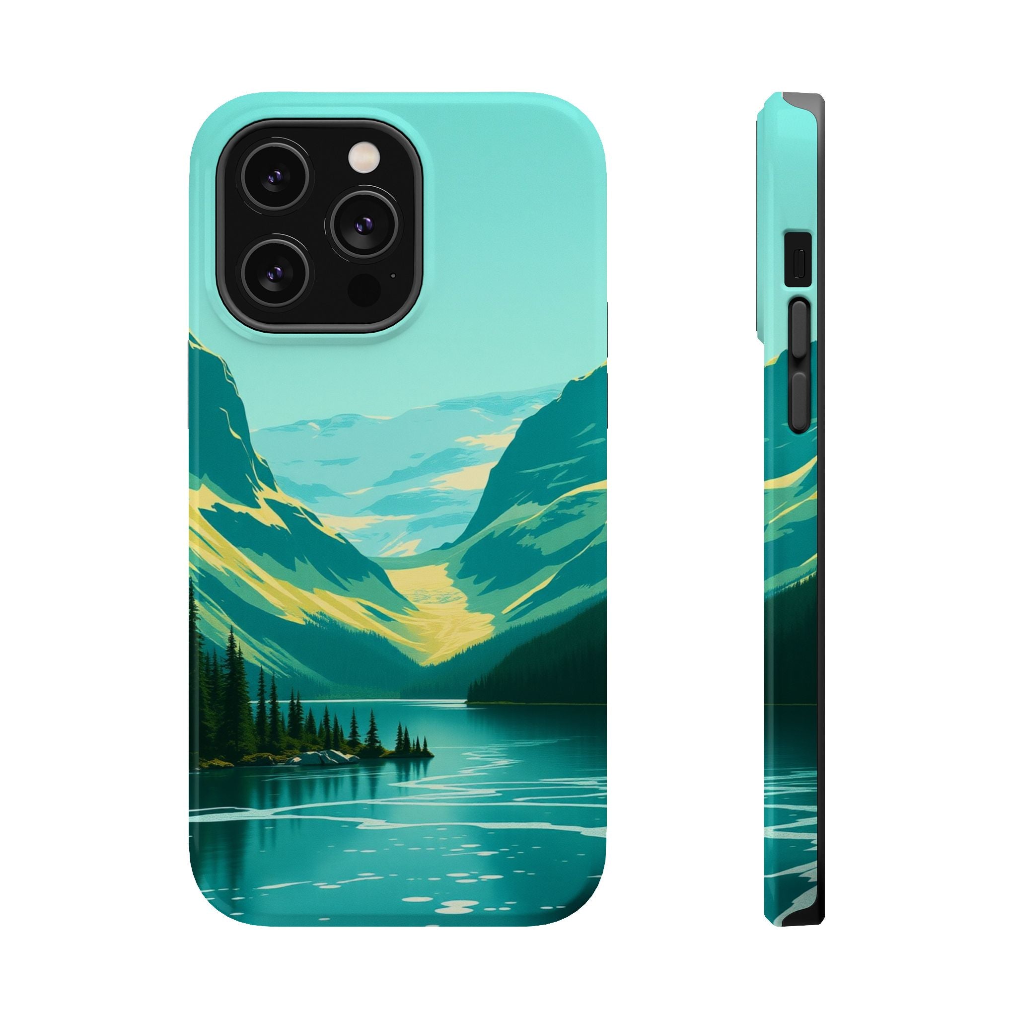 iPhone Radiant Glacier Lake Design Bold Modern Everyday Snap Case · iPhone Case