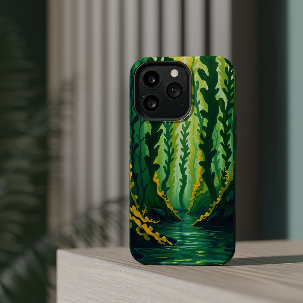 iPhone Kelp Forest Oil Painting Impressionist Slim iPhone Everyday · iPhone Case