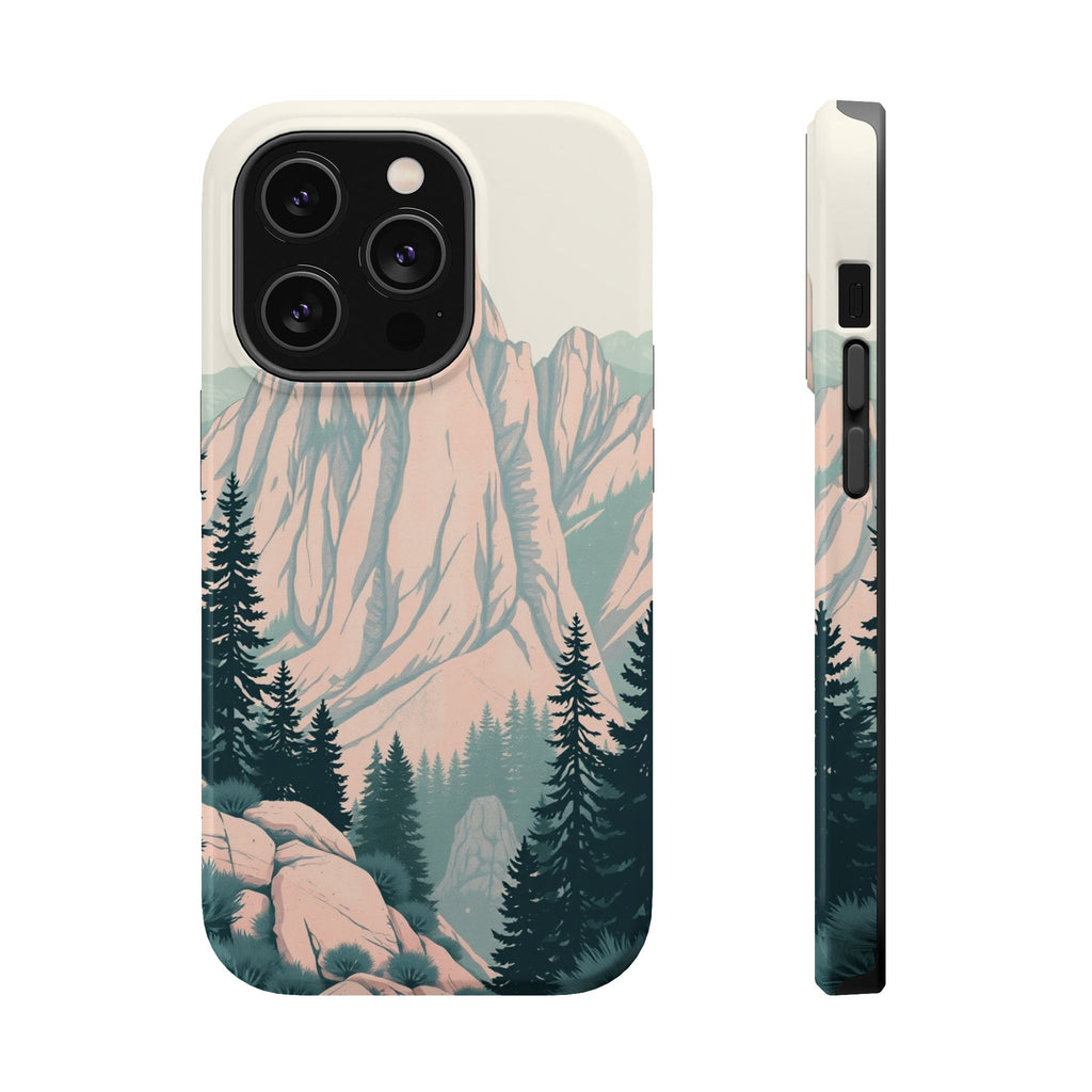 iPhone Serene Pine Ridge Design 15 Bold Modern Everyday Snap Case · iPhone Case