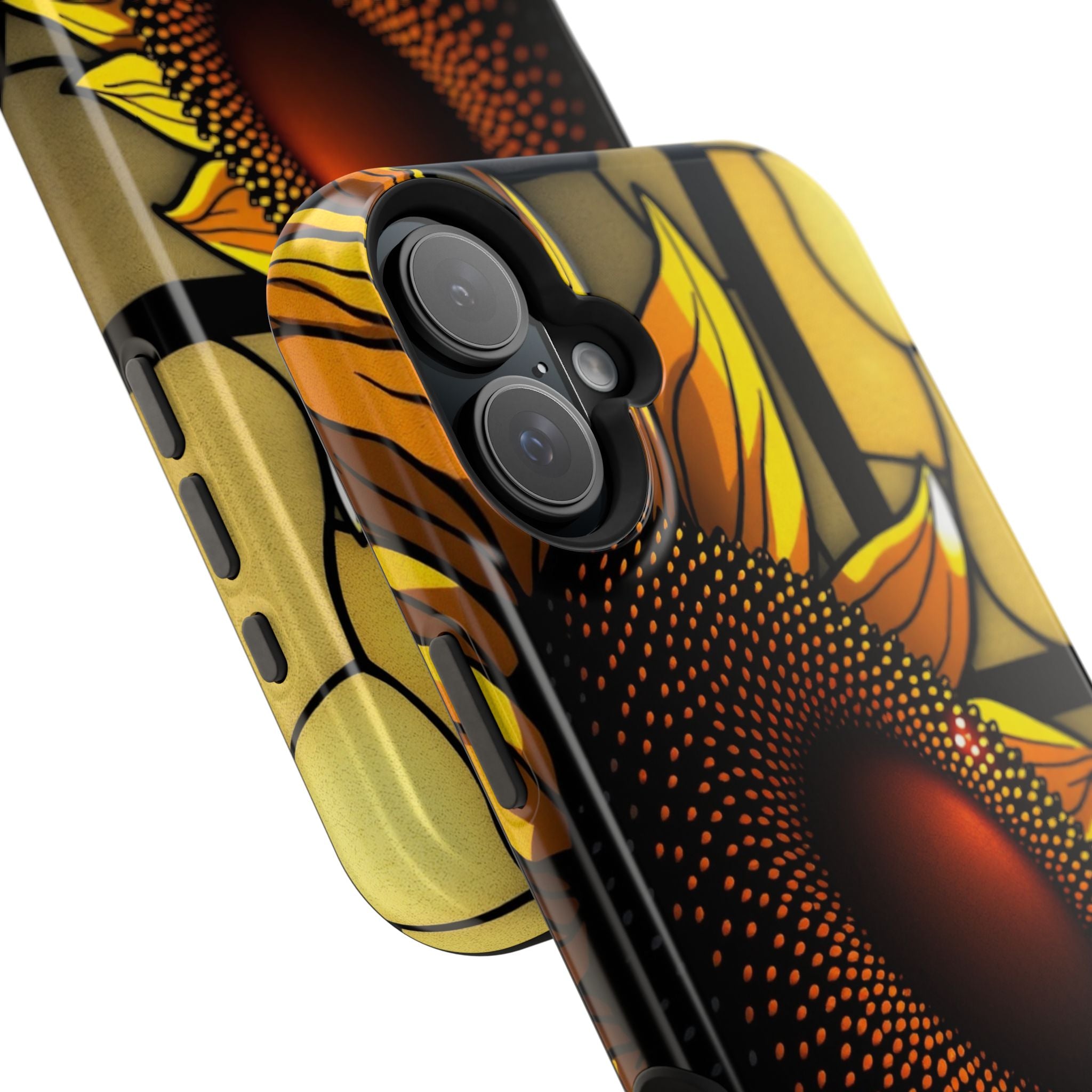 iPhone Sunflower Pop Stained Glass Bold Modern Everyday Snap Case · iPhone Case