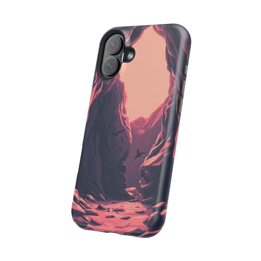 iPhone Rose Pink And Cream Dark Crystal Cave Slim Everyday Designer Case · iPhon
