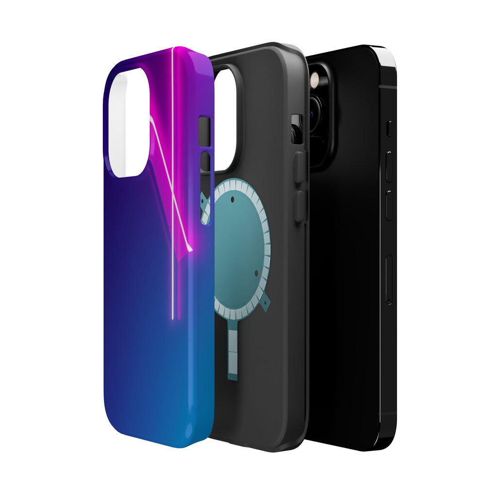 iPhone 1990s Geometric Neon Electric Art Slim Everyday Designer Case · iPhone Ca