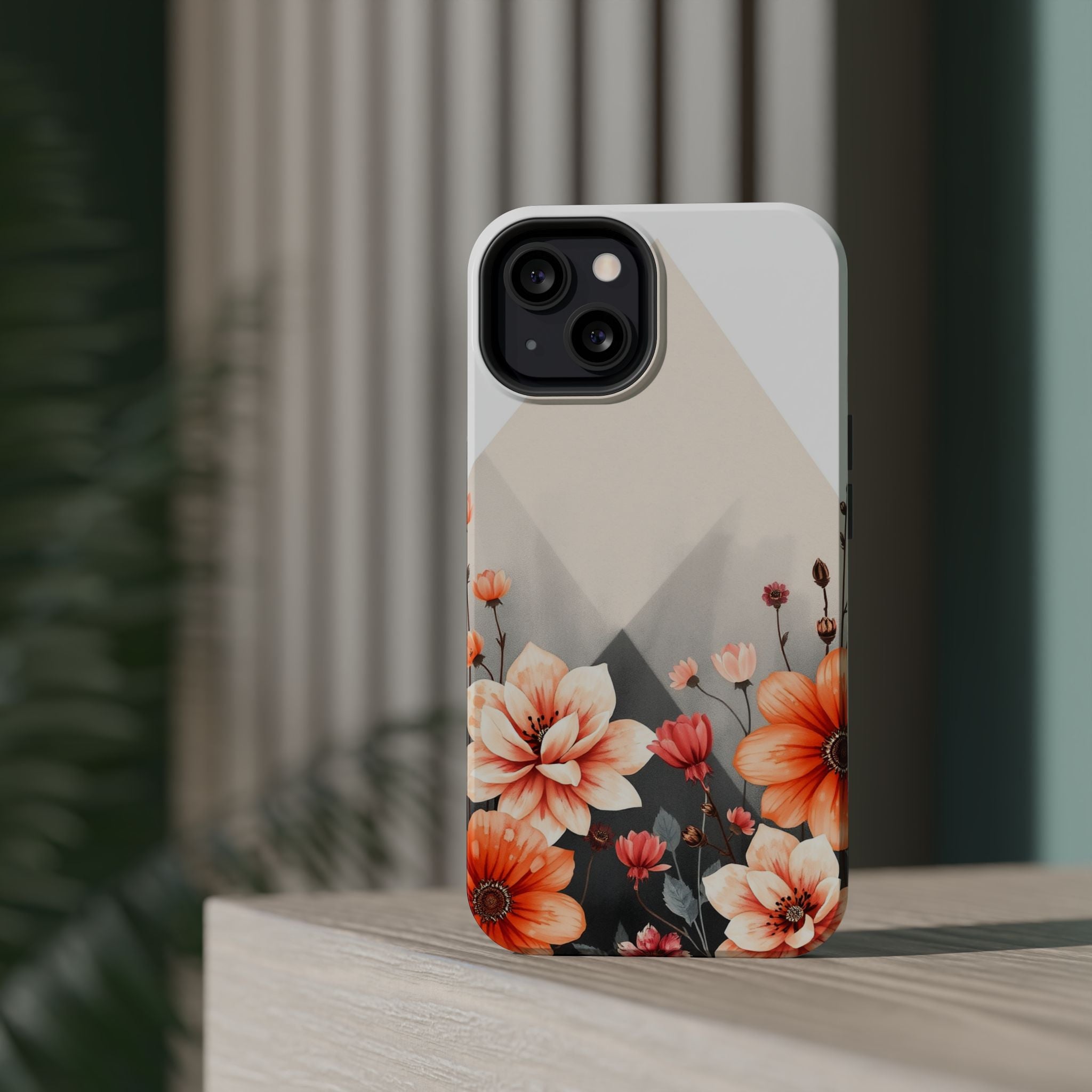 iPhone Floral Geometric Vibrant Design Slim Snap Case · iPhone Case