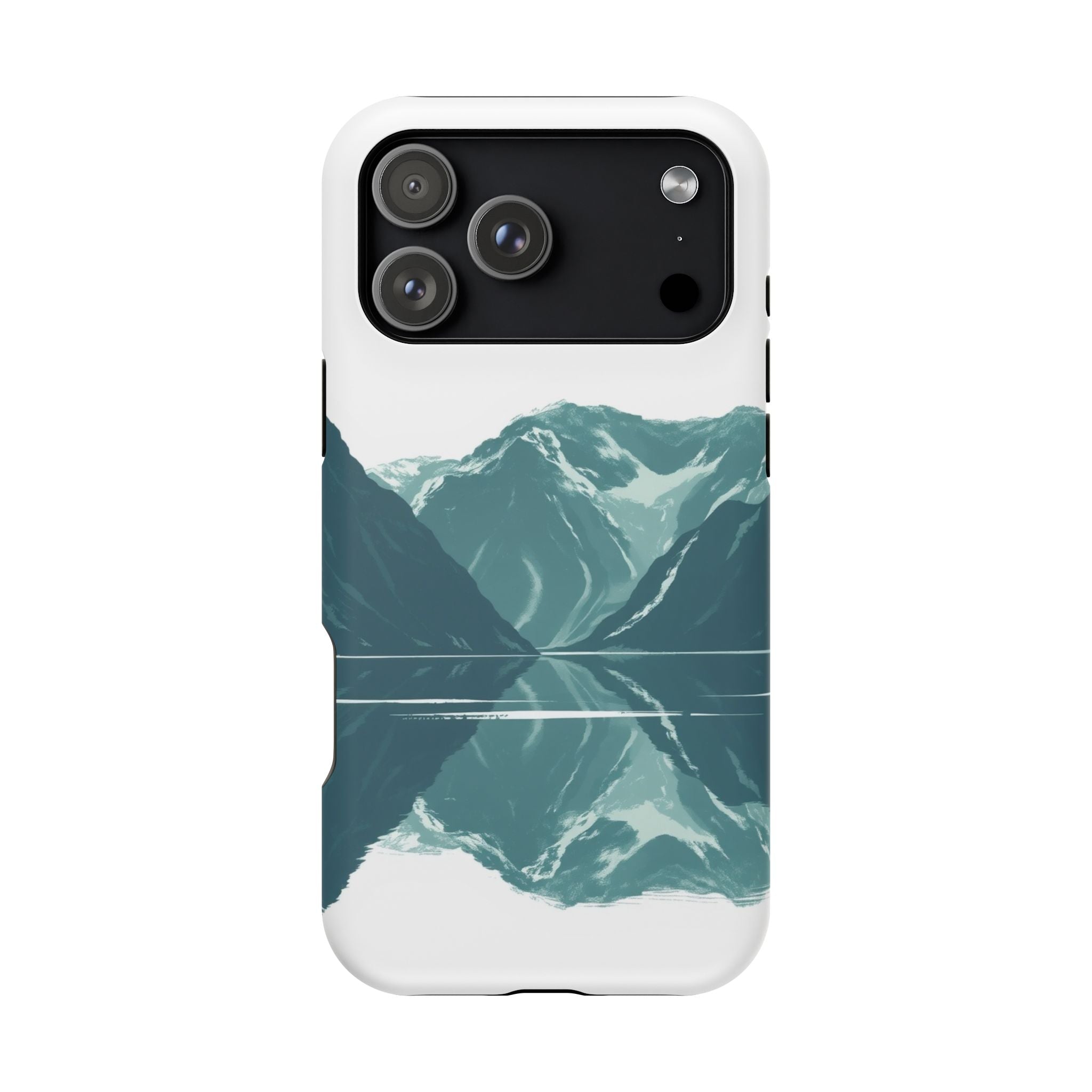 iPhone Sage And Ivory Fjord Reflection Slim Everyday Designer Case · iPhone Case