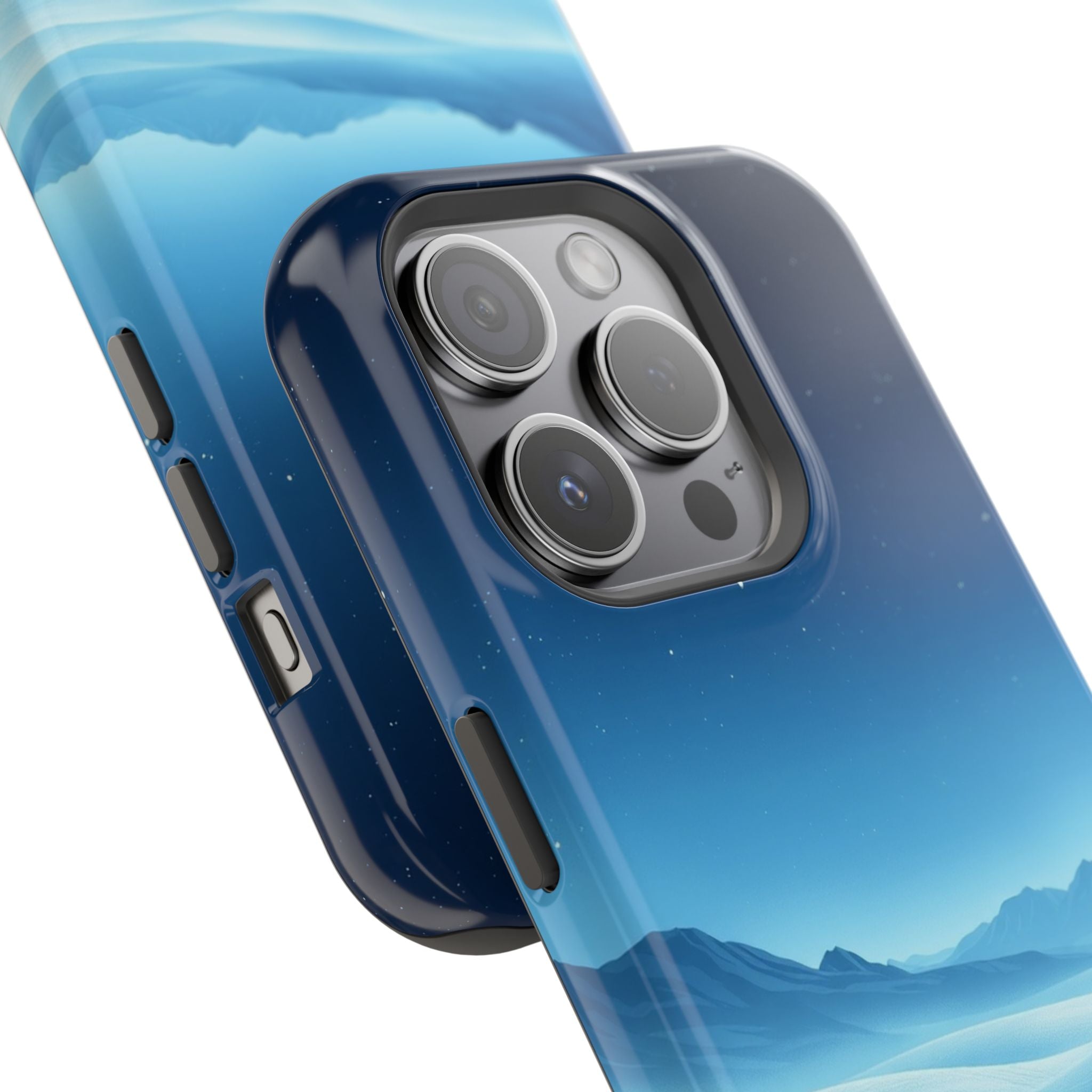 iPhone Midnight Blue And Silver Tundra Expanse Clean iPhone 17 Minimal · iPhone