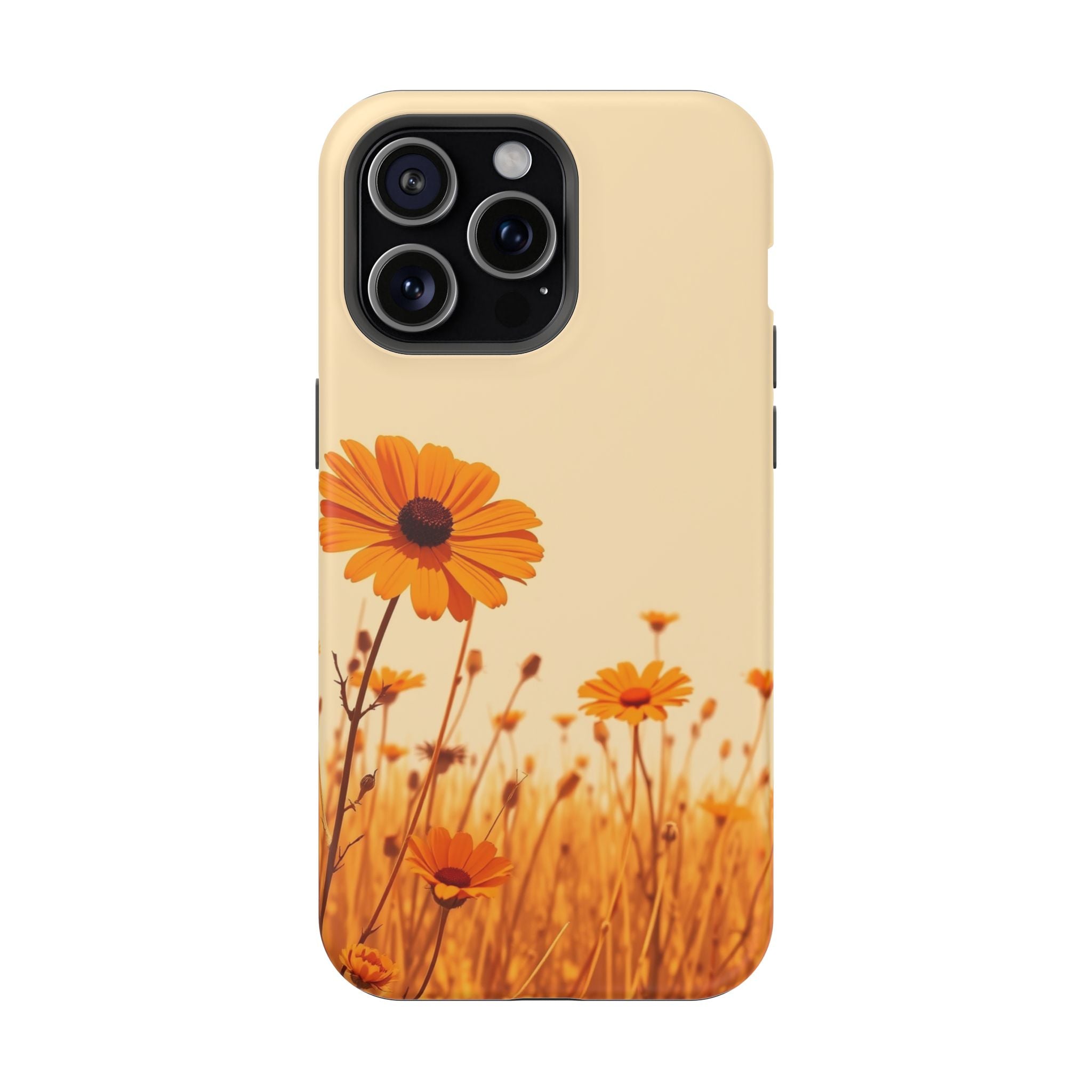 iPhone Wildflower Field Minimalist Line Art Slim Everyday Designer Case · iPhone