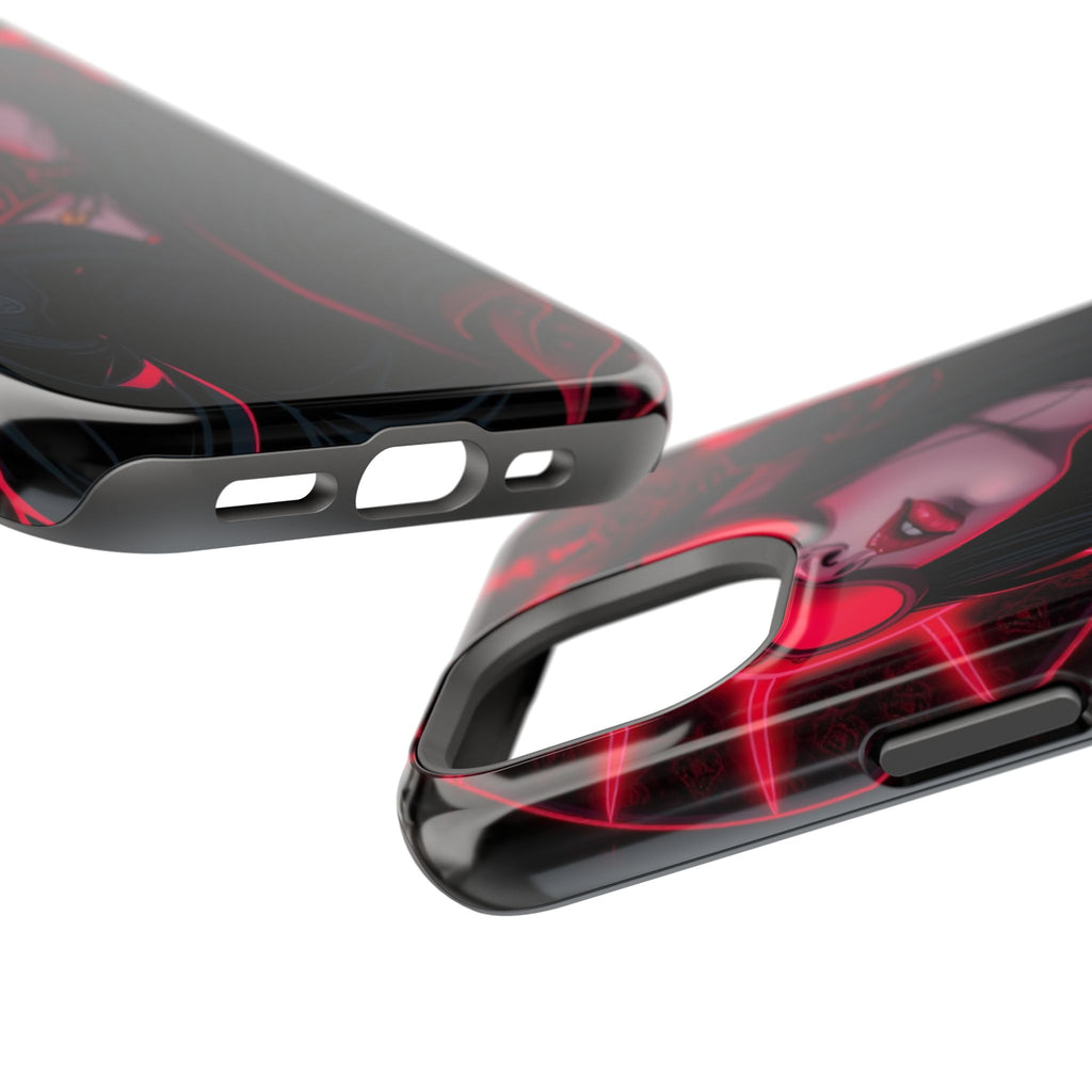 iPhone Black And Crimson Art Nouveau Female Slim Everyday Designer Case · iPhone