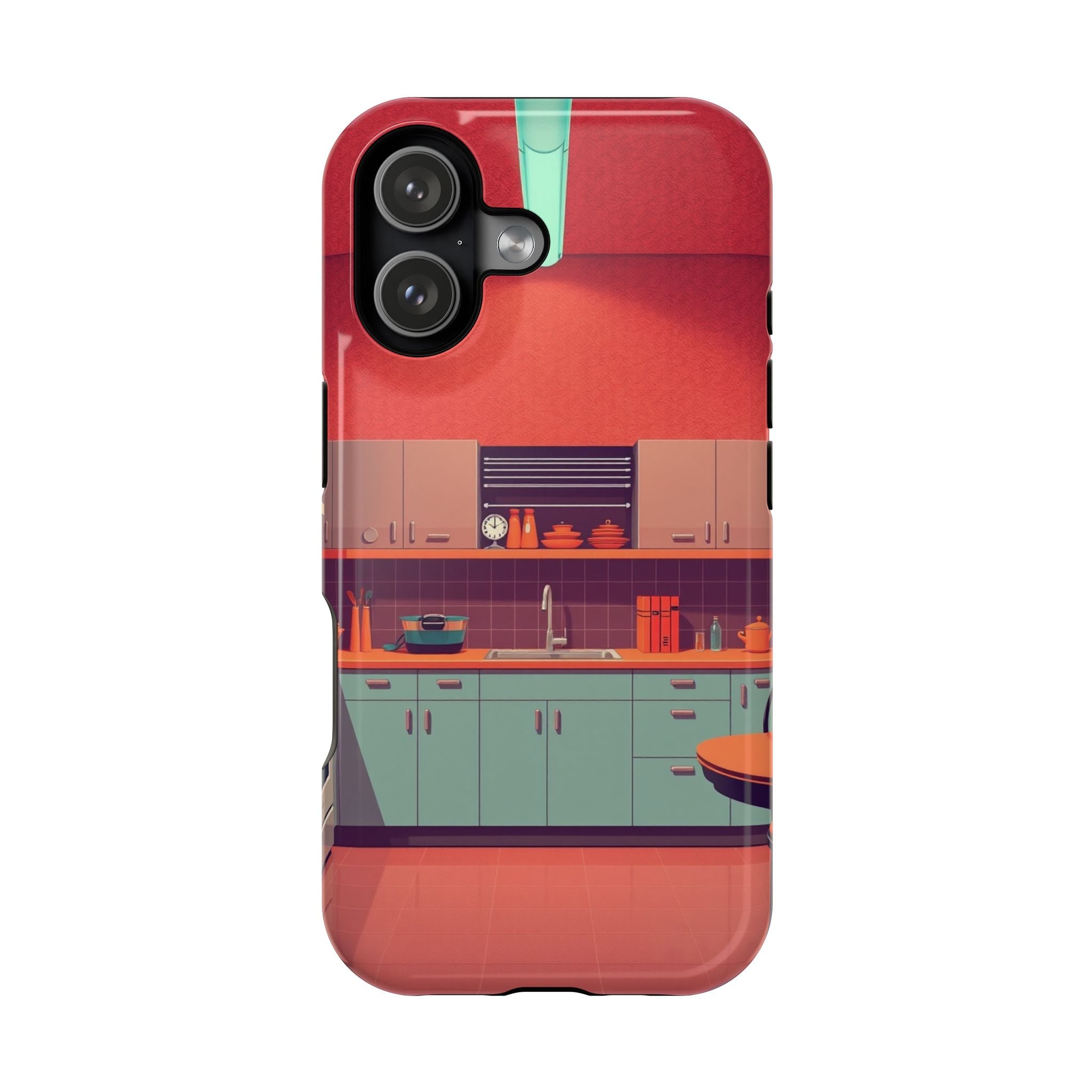 iPhone Earthy 1950s Kitchen Design Bold Modern Everyday Snap Case · iPhone Case