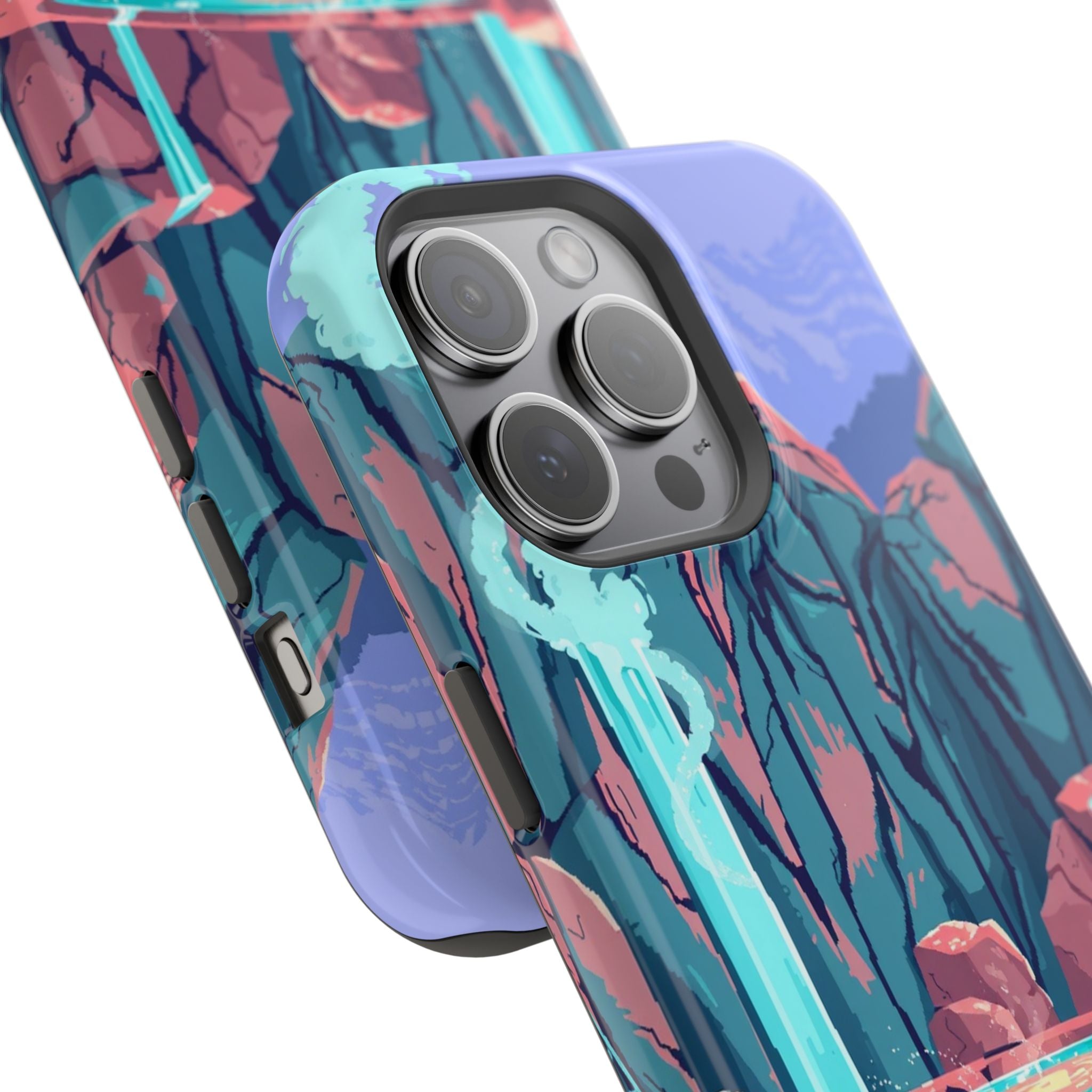 iPhone Hot Spring Steam Electric Art Slim Everyday Designer Case · iPhone Case