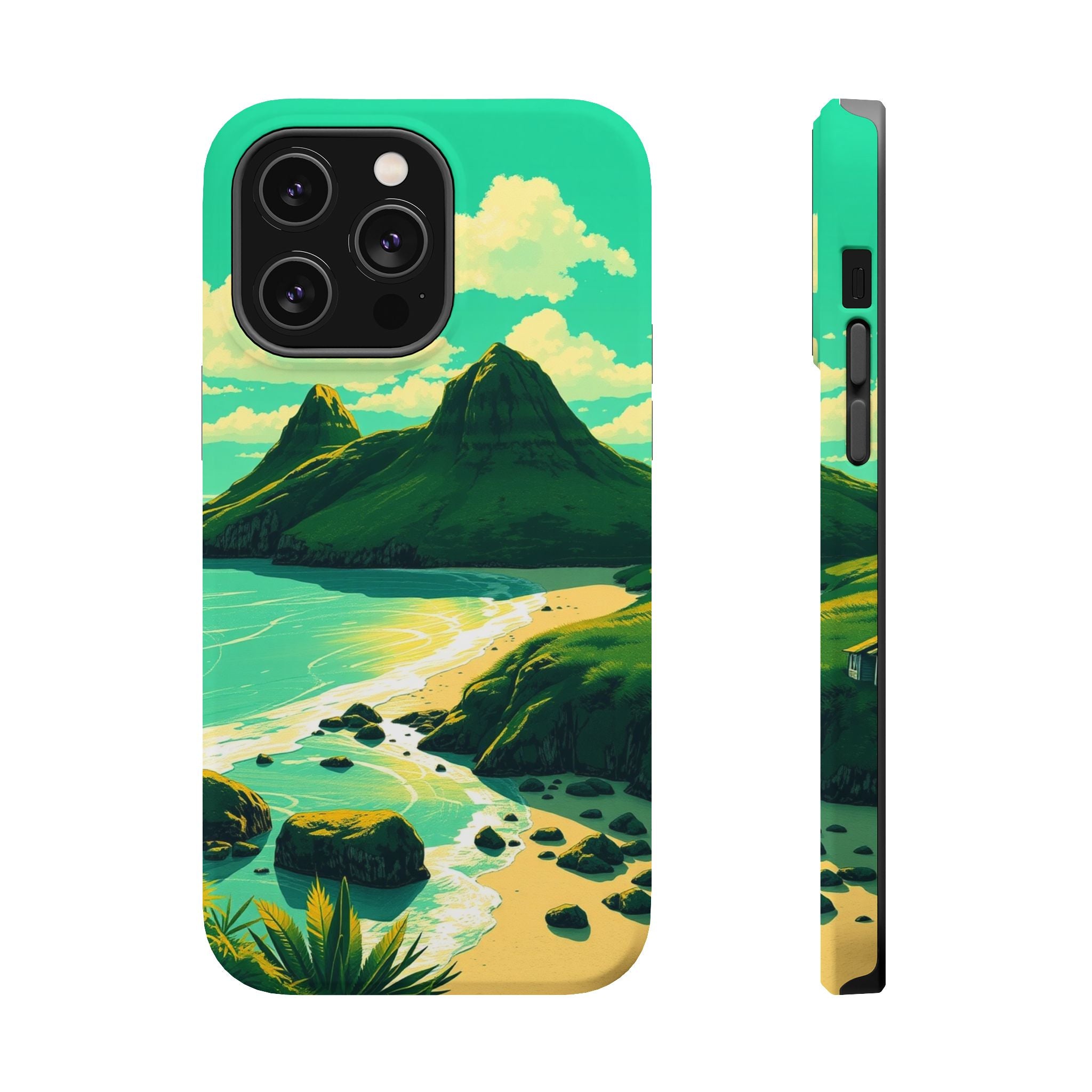 iPhone Hibiscus Coast Hand-Drawn Sketch Slim Everyday iPhone Designer · iPhone C
